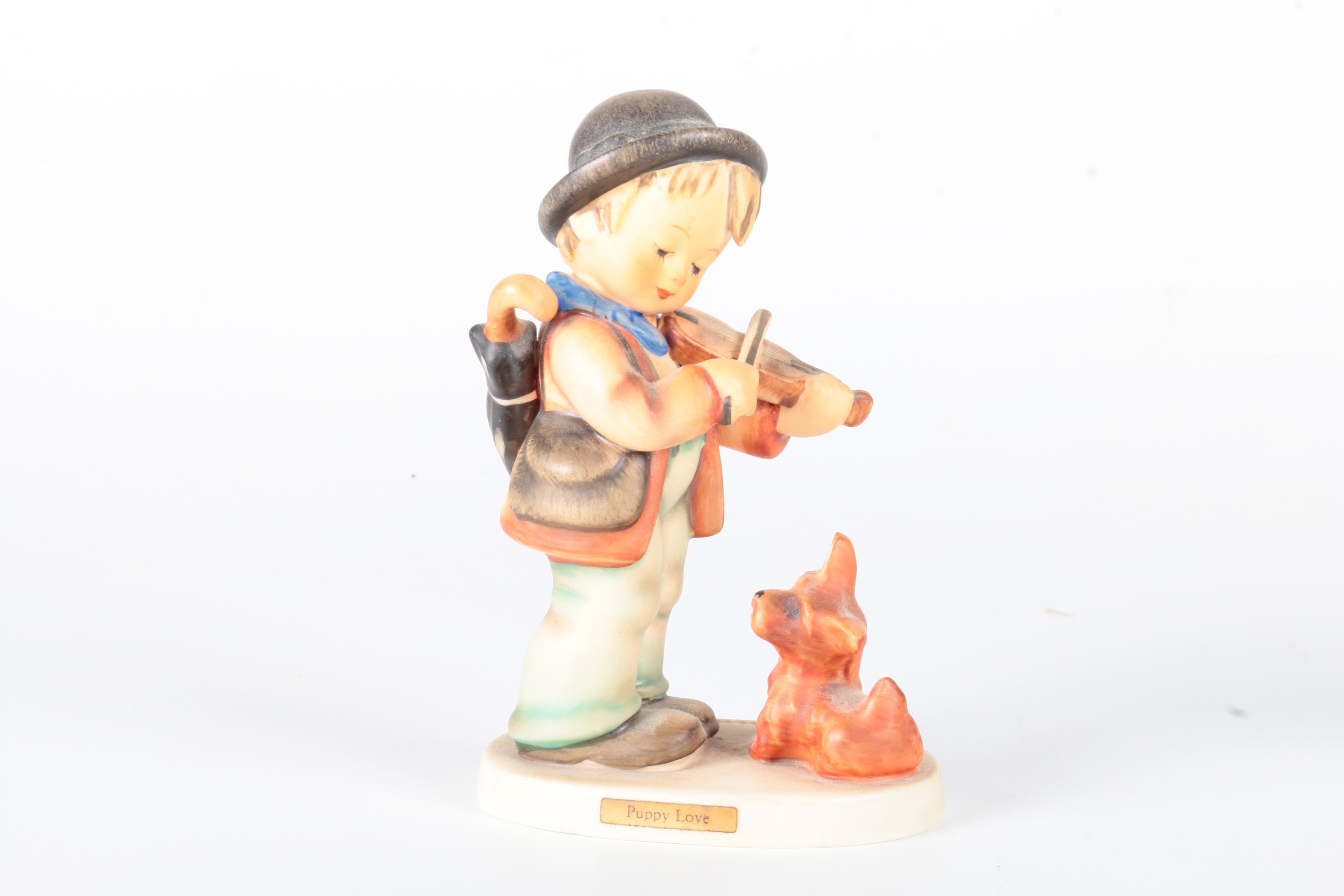 Pair of Vintage Goebel Hummel Porcelain Figurines