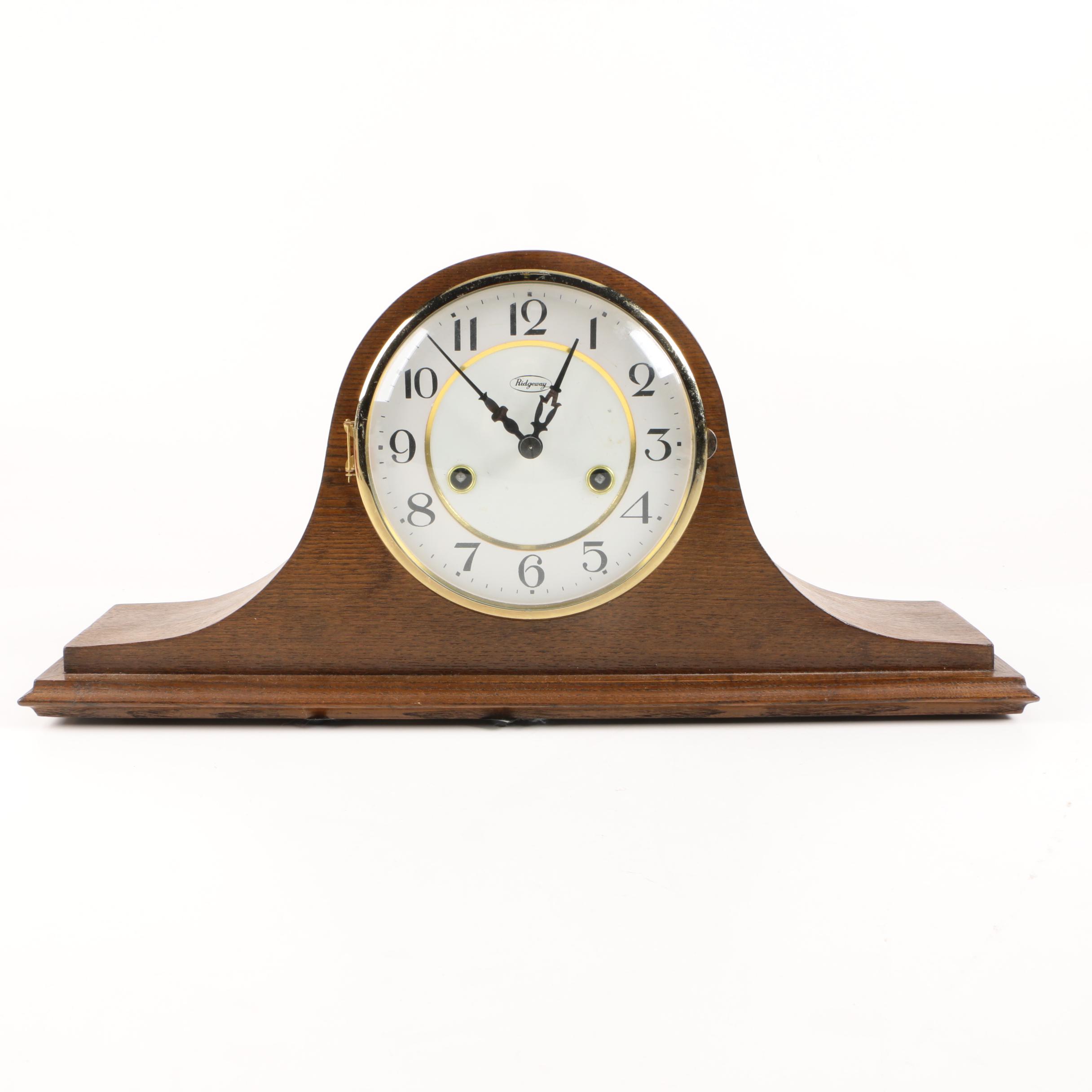 Vintage Ridgeway Tambour Mantel Clock