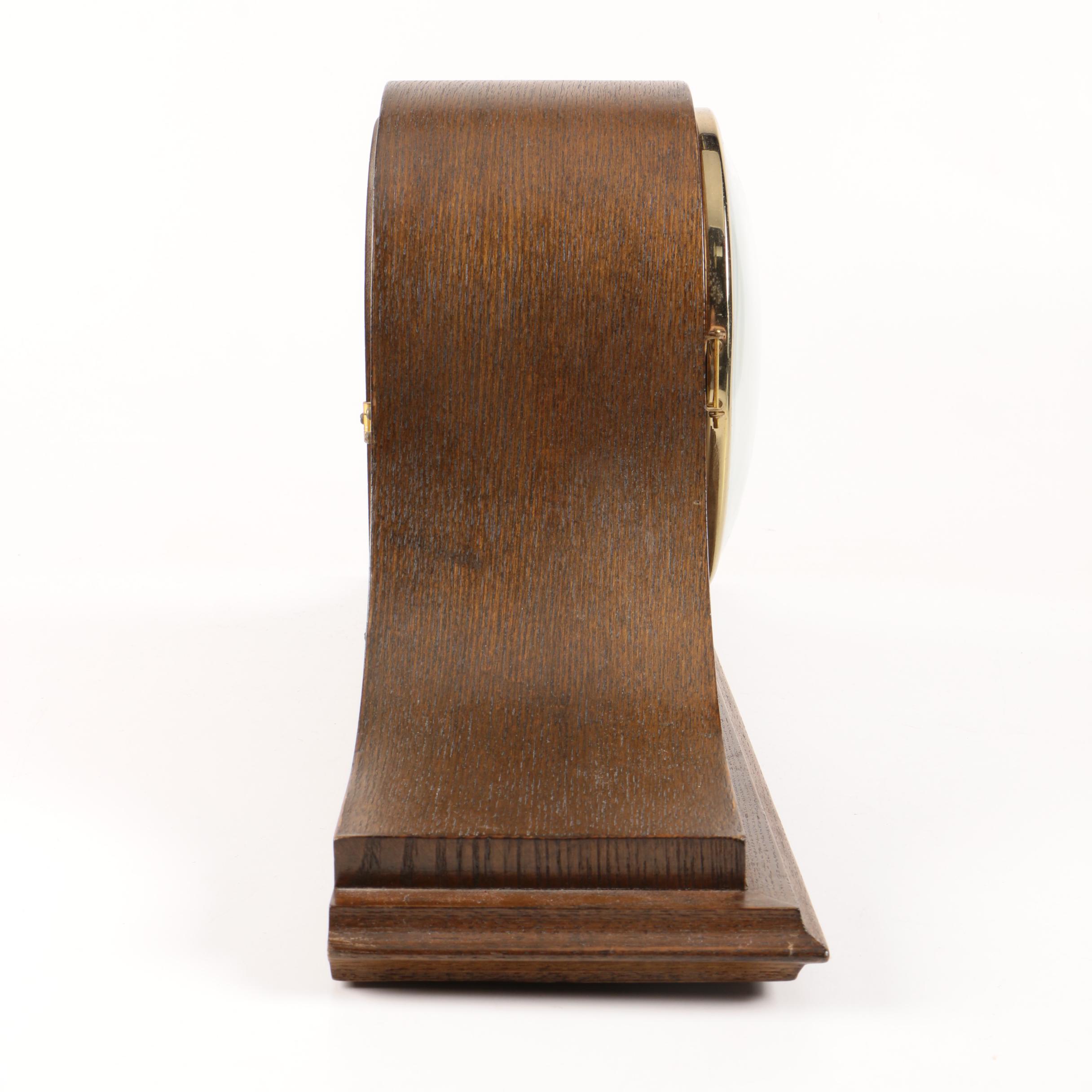 Vintage Ridgeway Tambour Mantel Clock