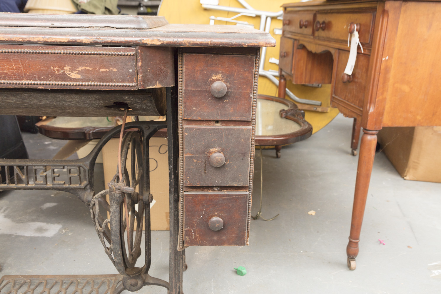 Antique Singer Treadle Sewing Machine