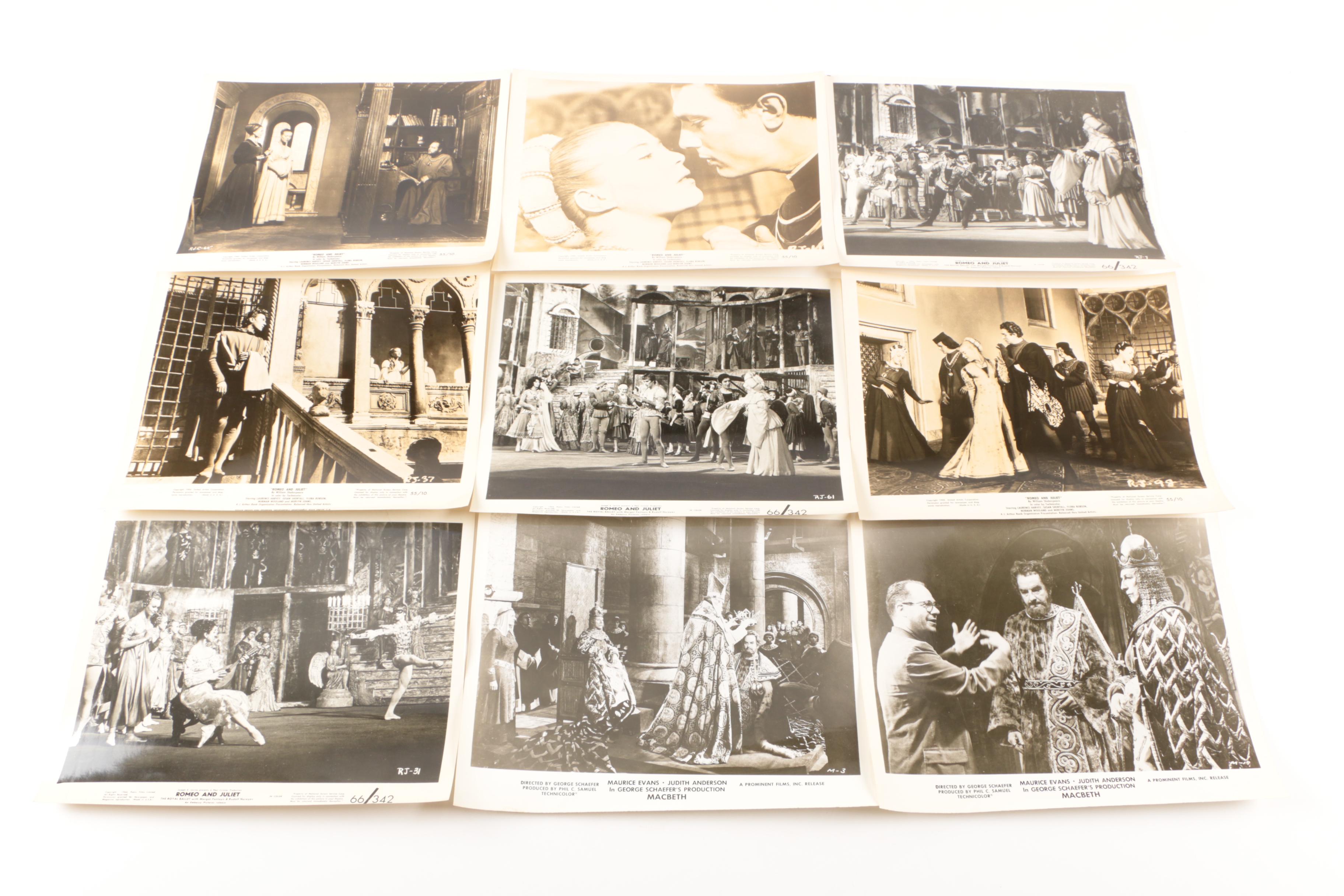 Collection of Shakespeare Film Stills and Posters