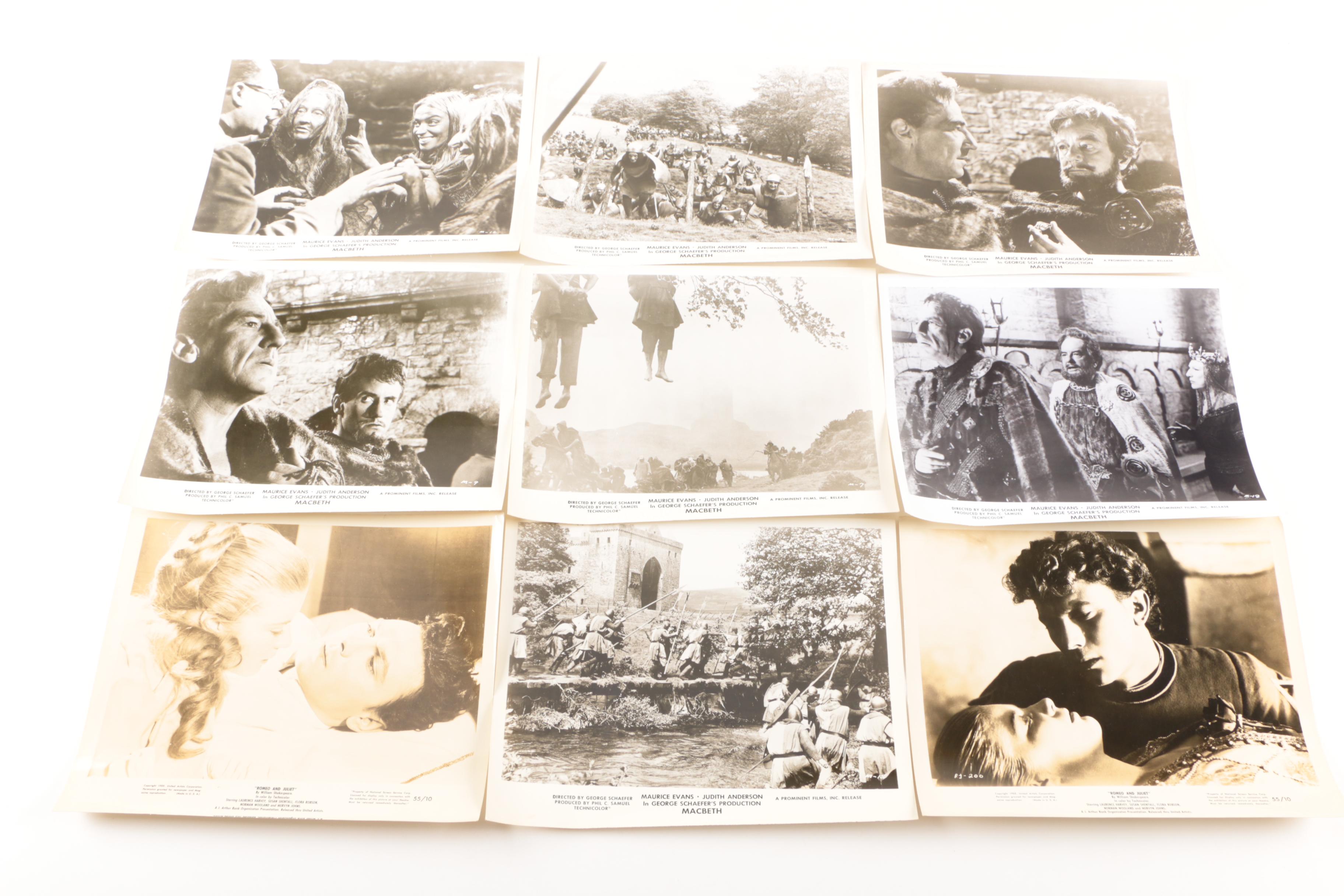 Collection of Shakespeare Film Stills and Posters