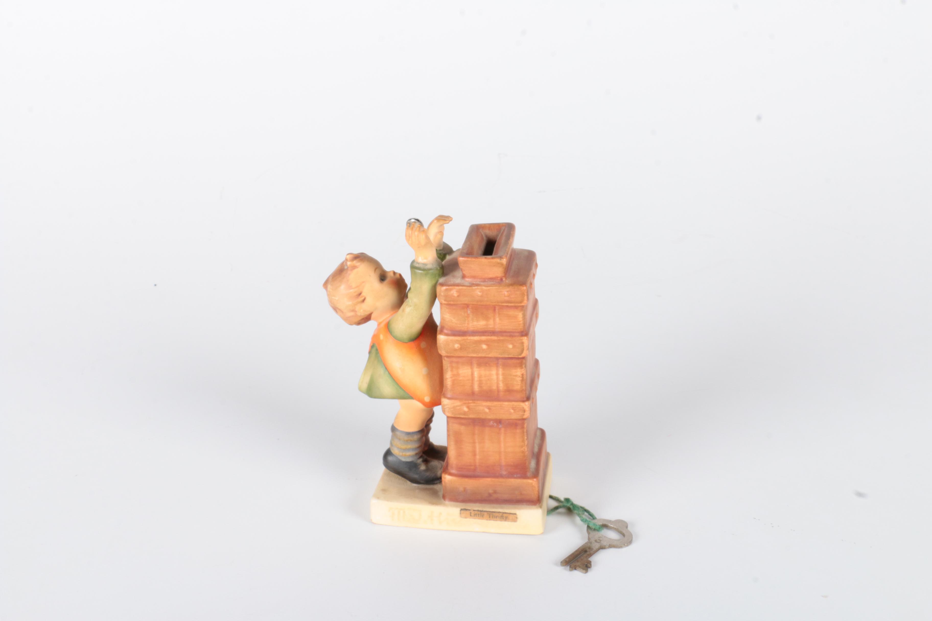 Vintage Hummel "Little Thrifty" Porcelain Coin Bank