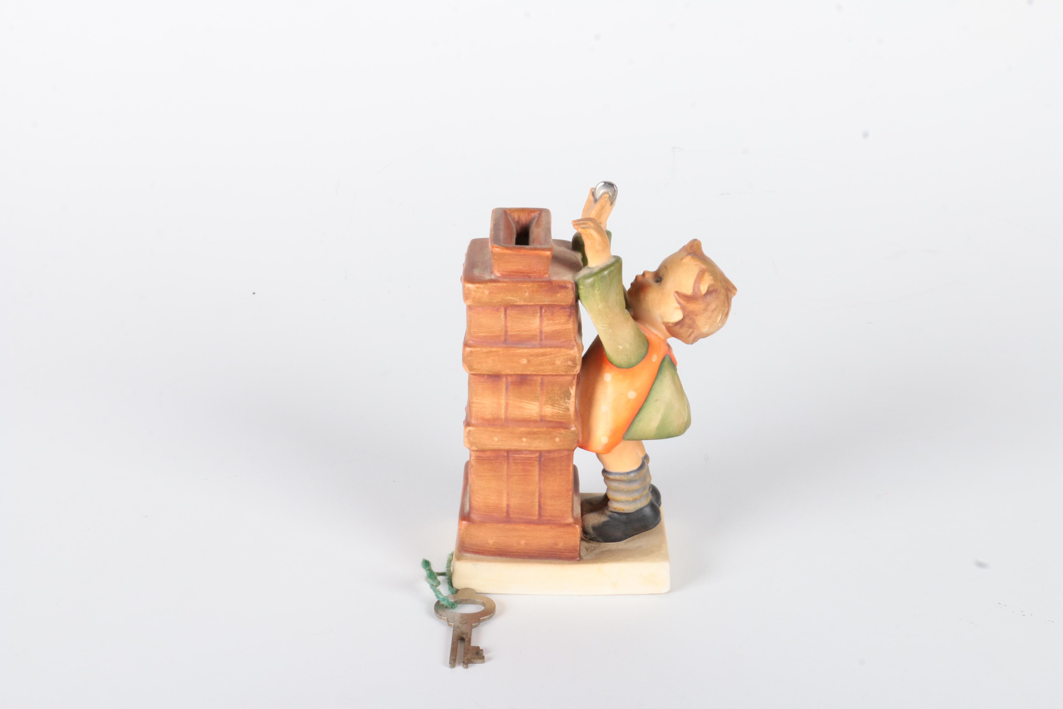 Vintage Hummel "Little Thrifty" Porcelain Coin Bank