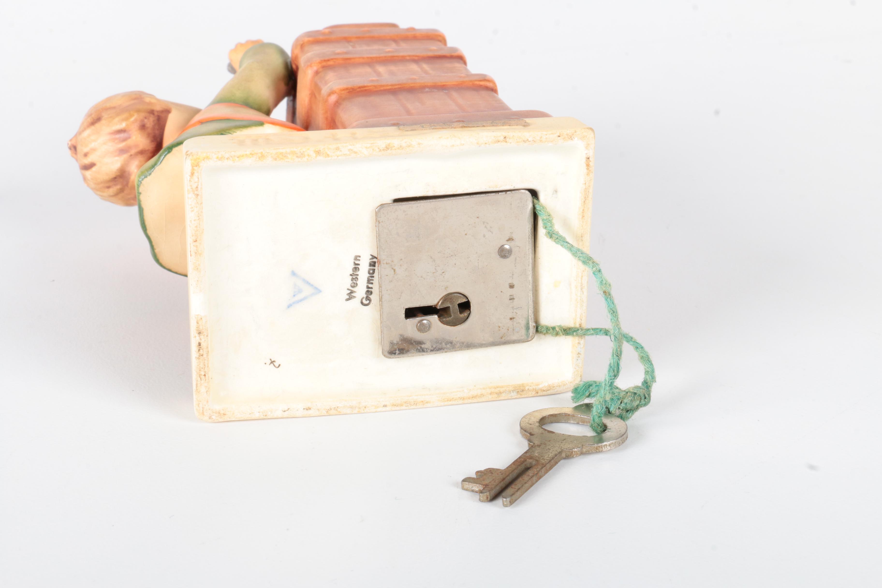 Vintage Hummel "Little Thrifty" Porcelain Coin Bank