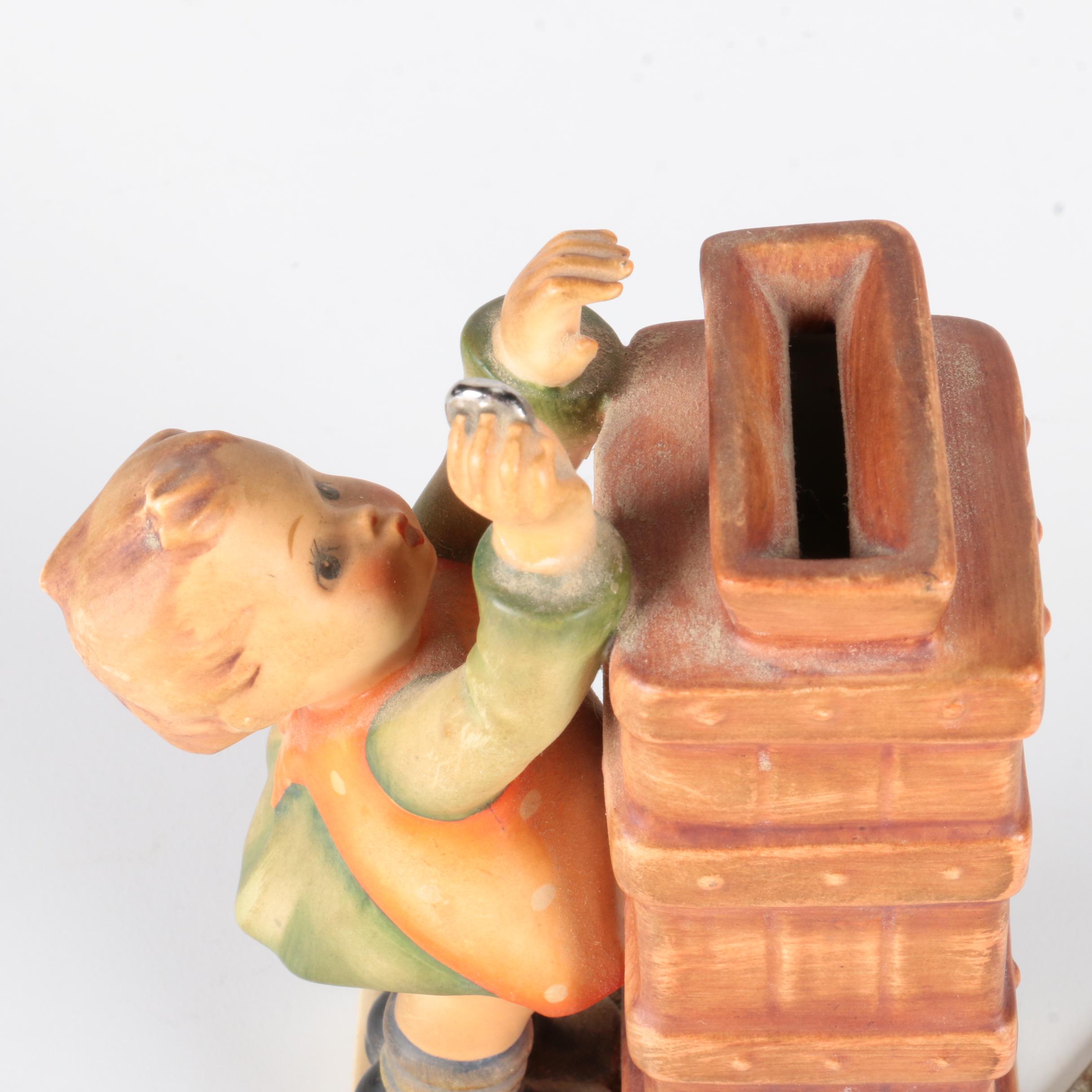 Vintage Hummel "Little Thrifty" Porcelain Coin Bank