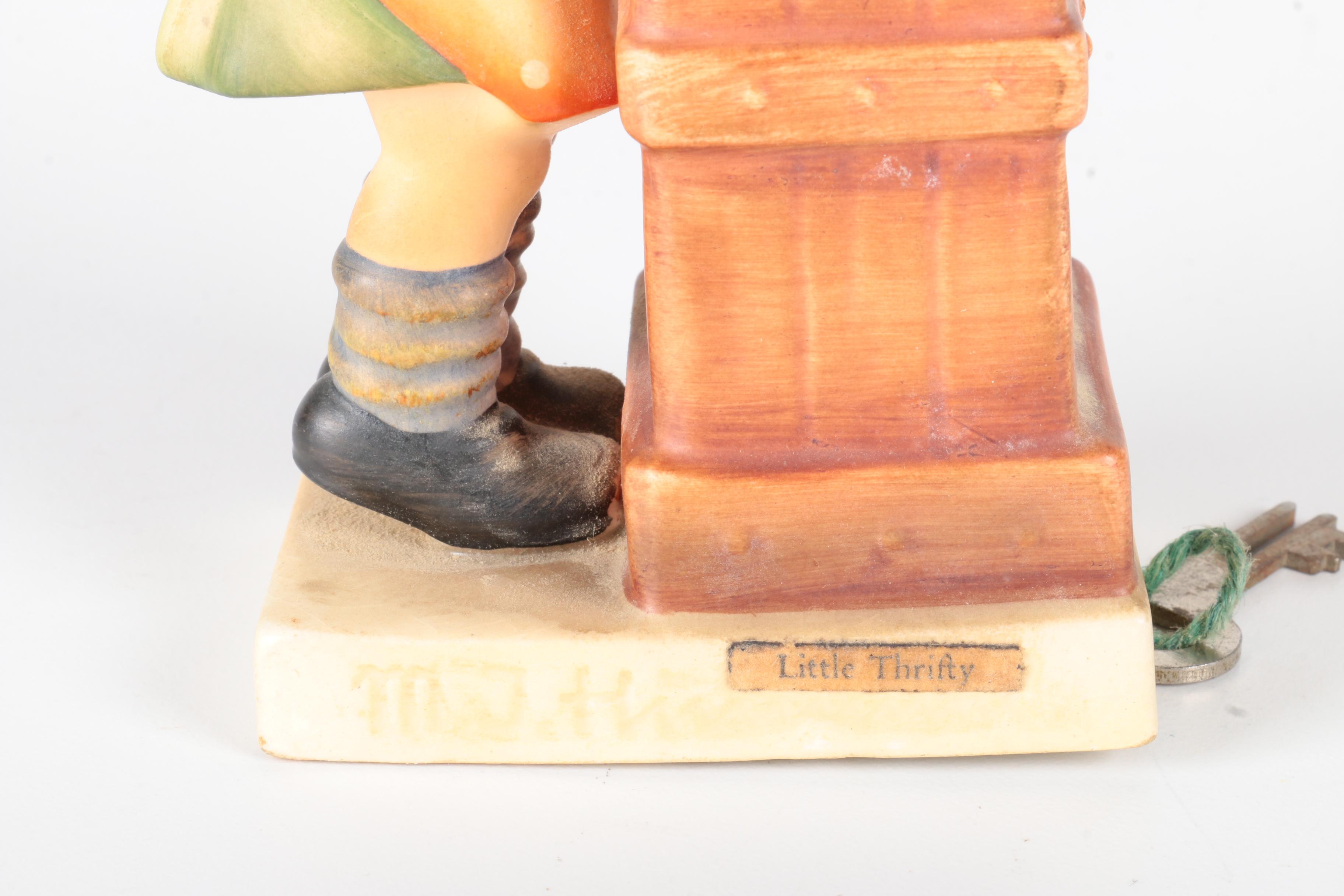 Vintage Hummel "Little Thrifty" Porcelain Coin Bank