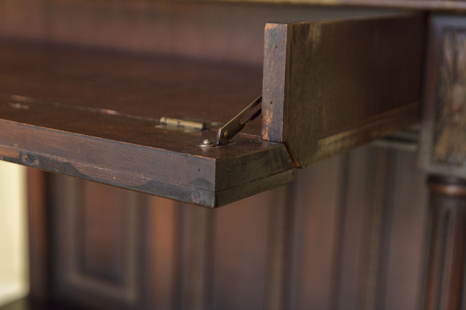 Ornate Reniassance Revival Cabinet on Stand with Butler's Secretary