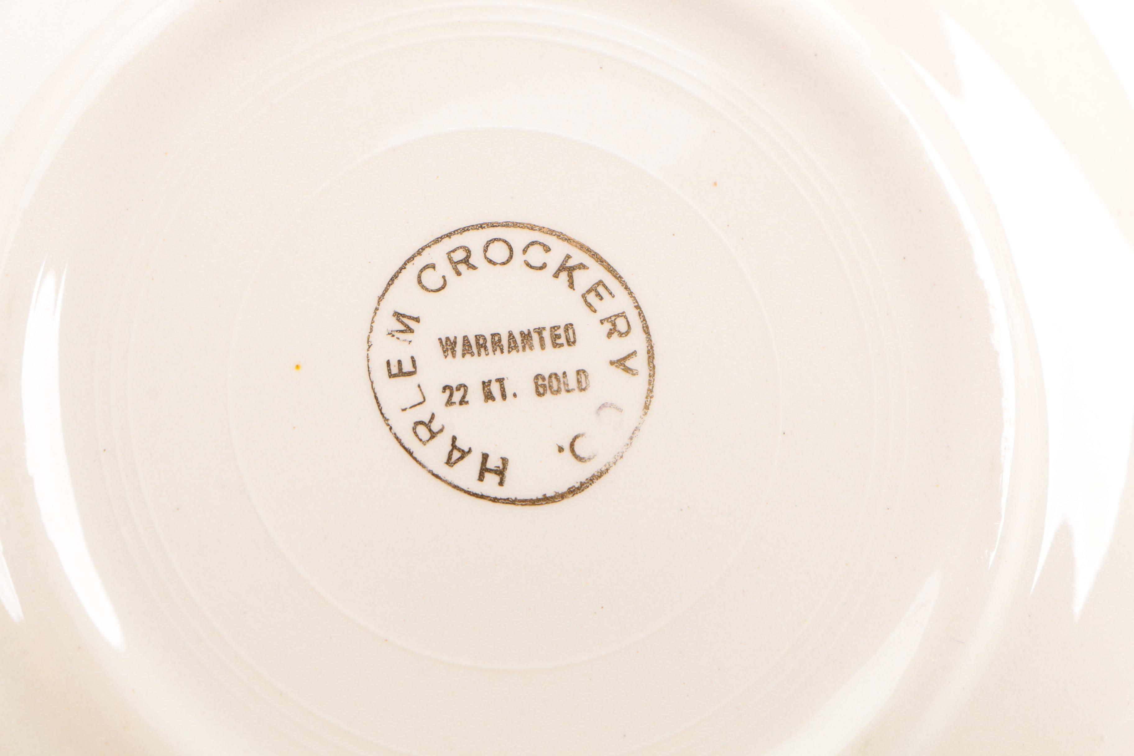 Harlem Crockery Co. Tableware