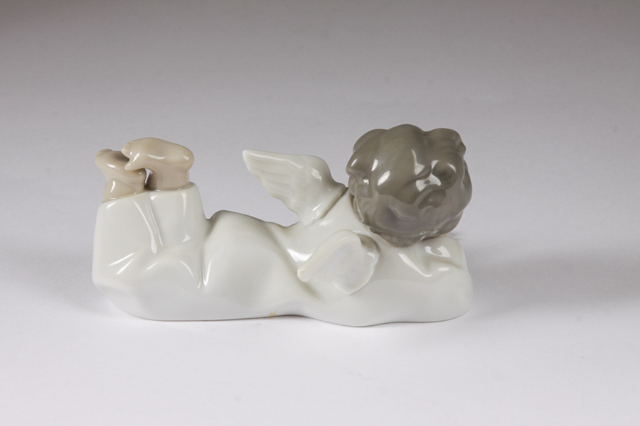 Lladró "Angel Laying Down" Figurine