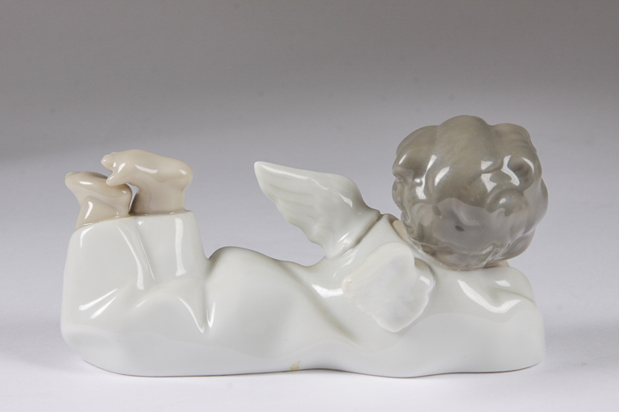 Lladró "Angel Laying Down" Figurine