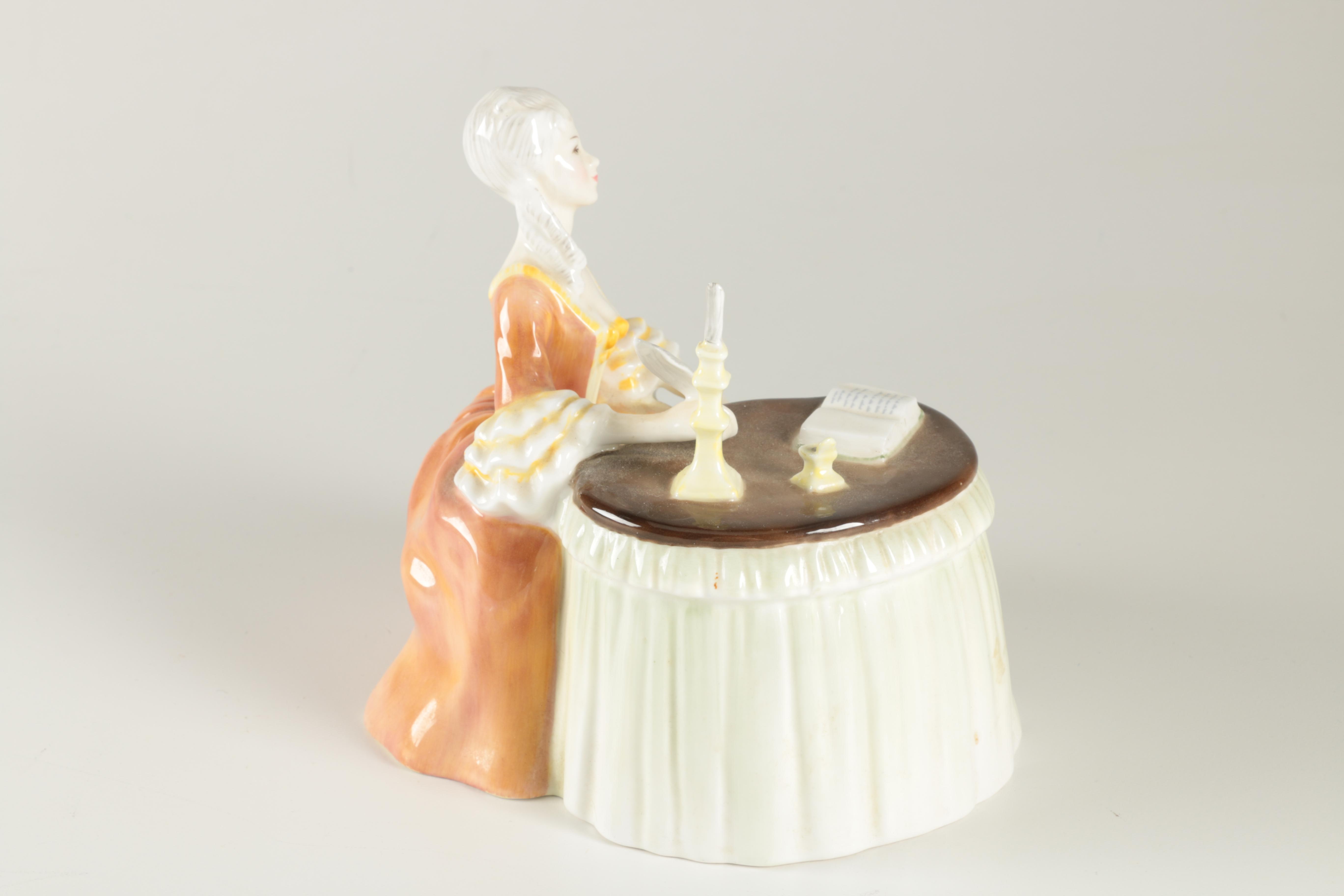 Royal Doulton "Meditation" Figurine of Woman at Writing Desk