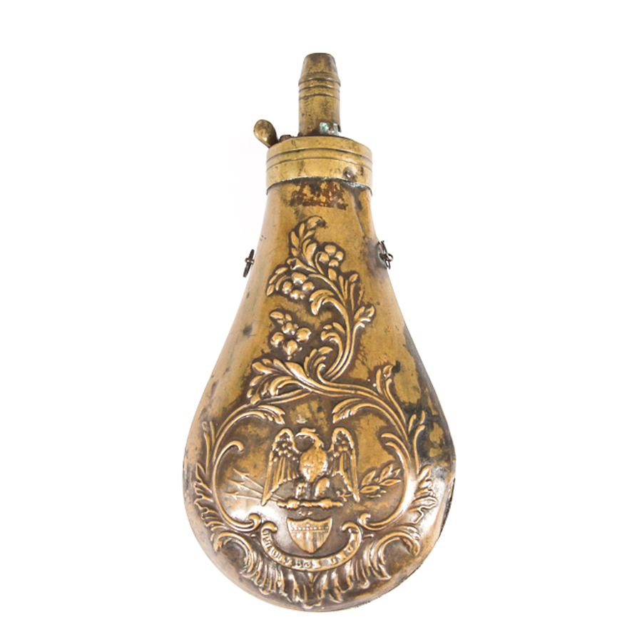 Brass Military Gun Powder Flask