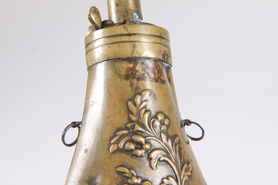 Brass Military Gun Powder Flask