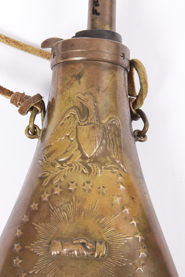 Reproduction of an Antique U.S. Military Gun Powder Flask