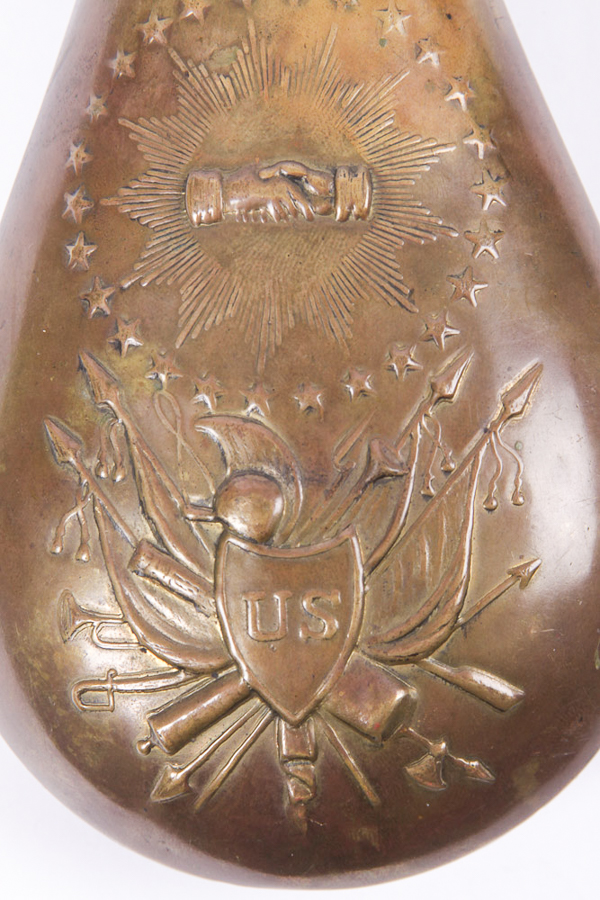 Reproduction of an Antique U.S. Military Gun Powder Flask