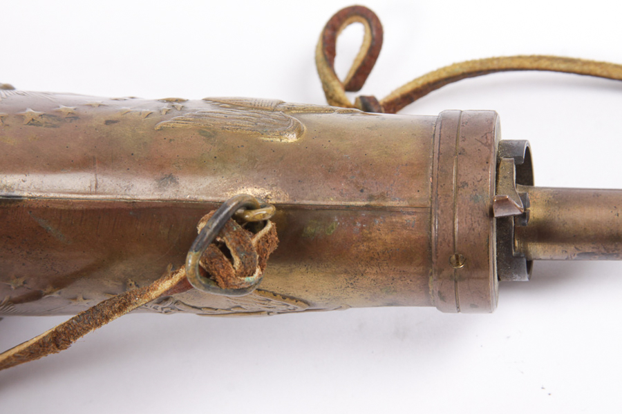 Reproduction of an Antique U.S. Military Gun Powder Flask