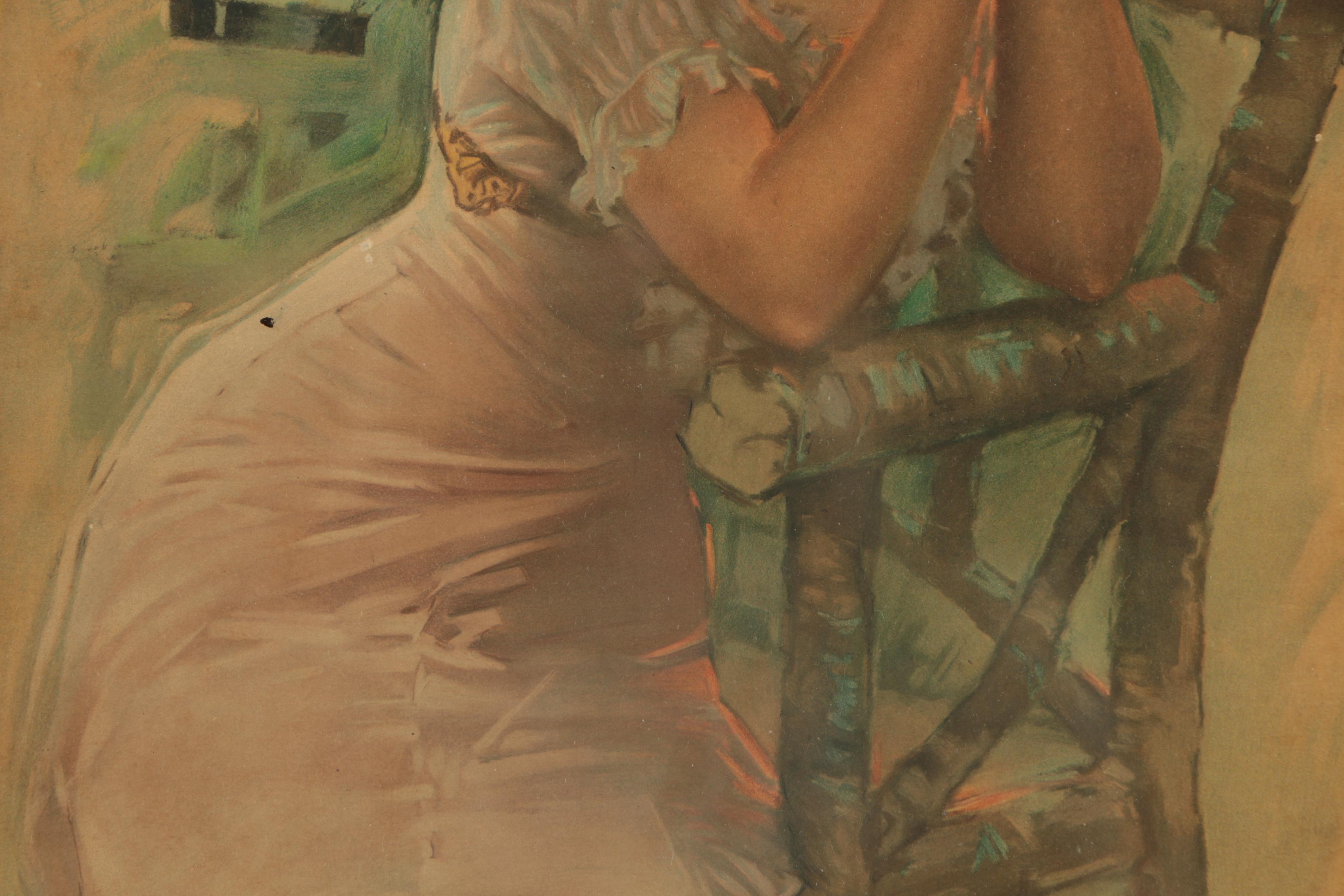 Offset Lithograph After C. Everett Johnson for Walk Over Shoes