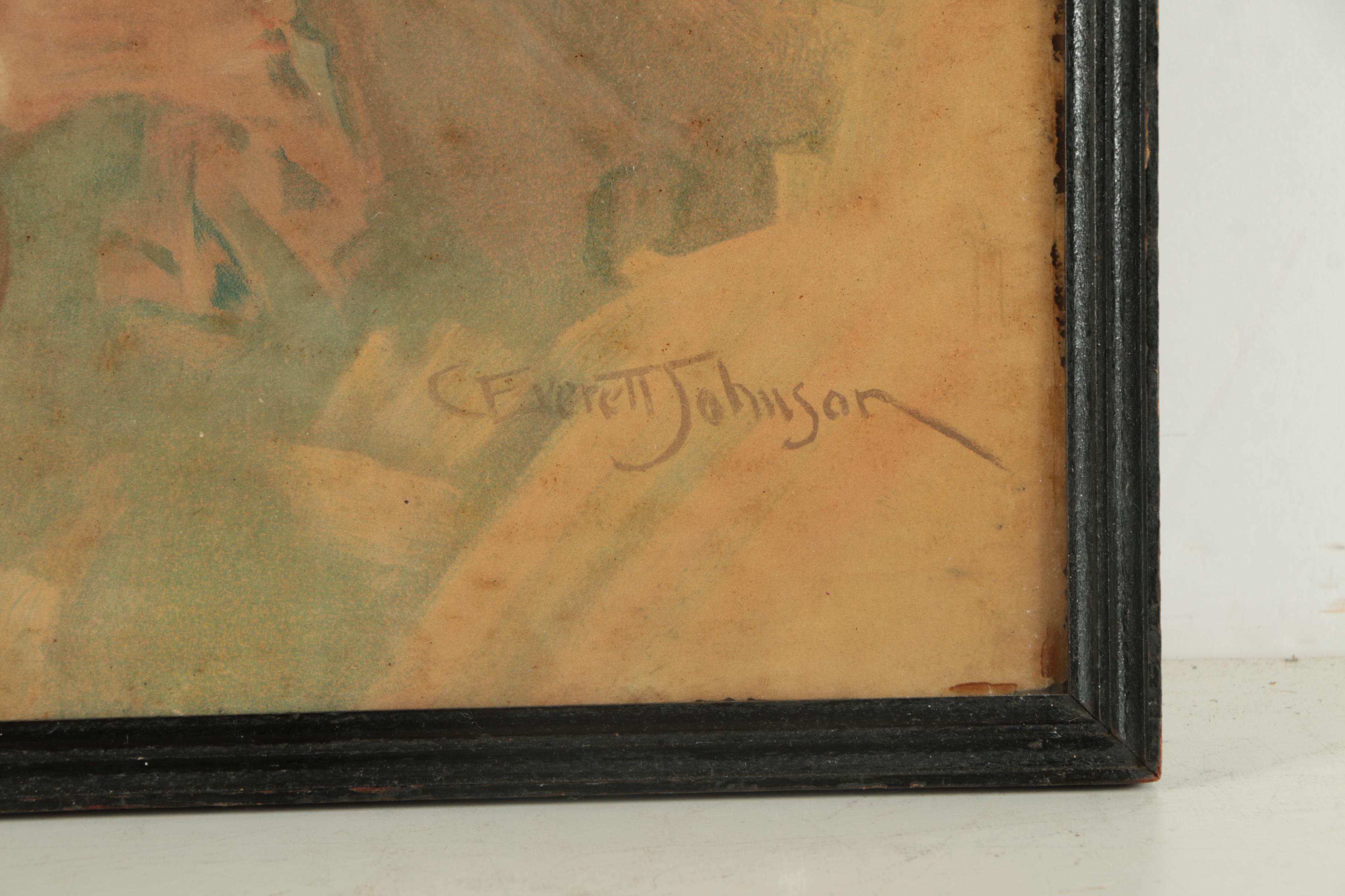 Offset Lithograph After C. Everett Johnson for Walk Over Shoes