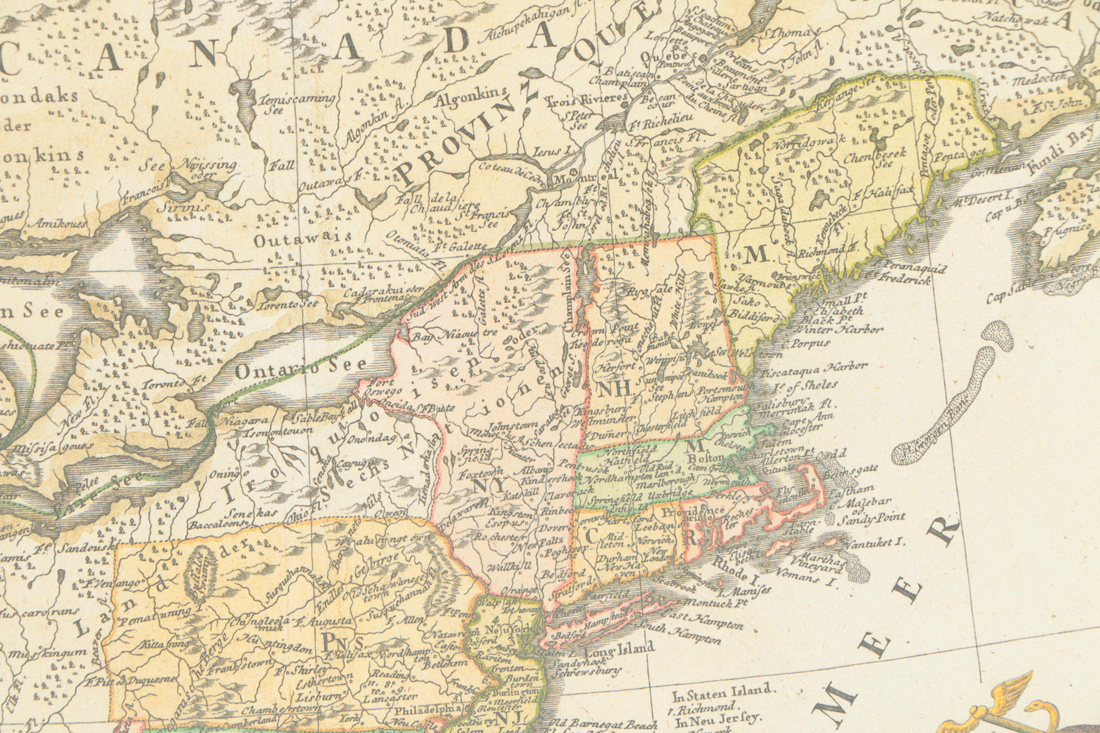 Giclee Print Reproductions of United States Maps