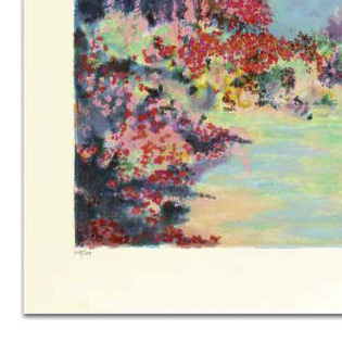 Rosanna Brook Limited Edition Lithograph "French Garden I"