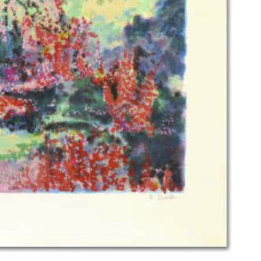 Rosanna Brook Limited Edition Lithograph "French Garden I"