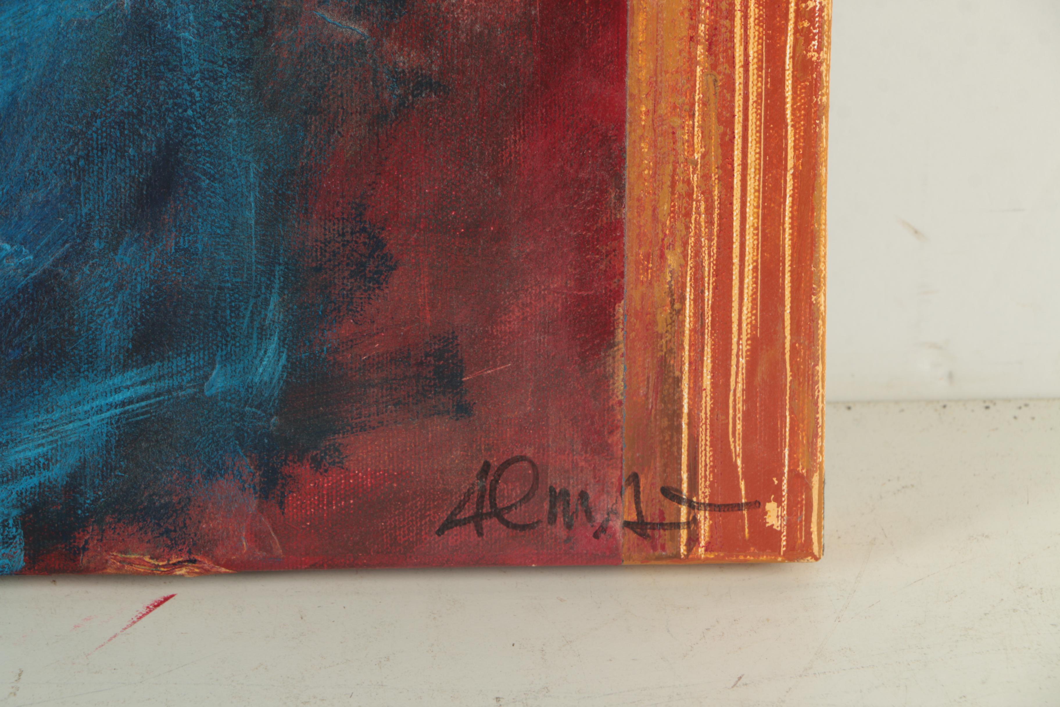 Angela Ament Abstracted Mixed Media Painting