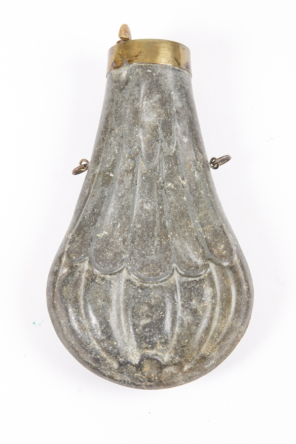 Pewter Gunpowder Flask
