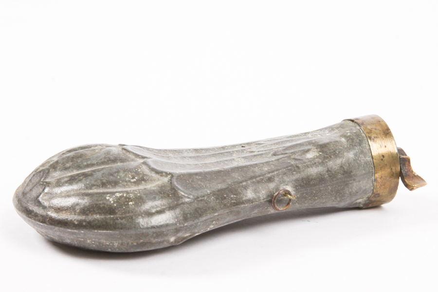 Pewter Gunpowder Flask