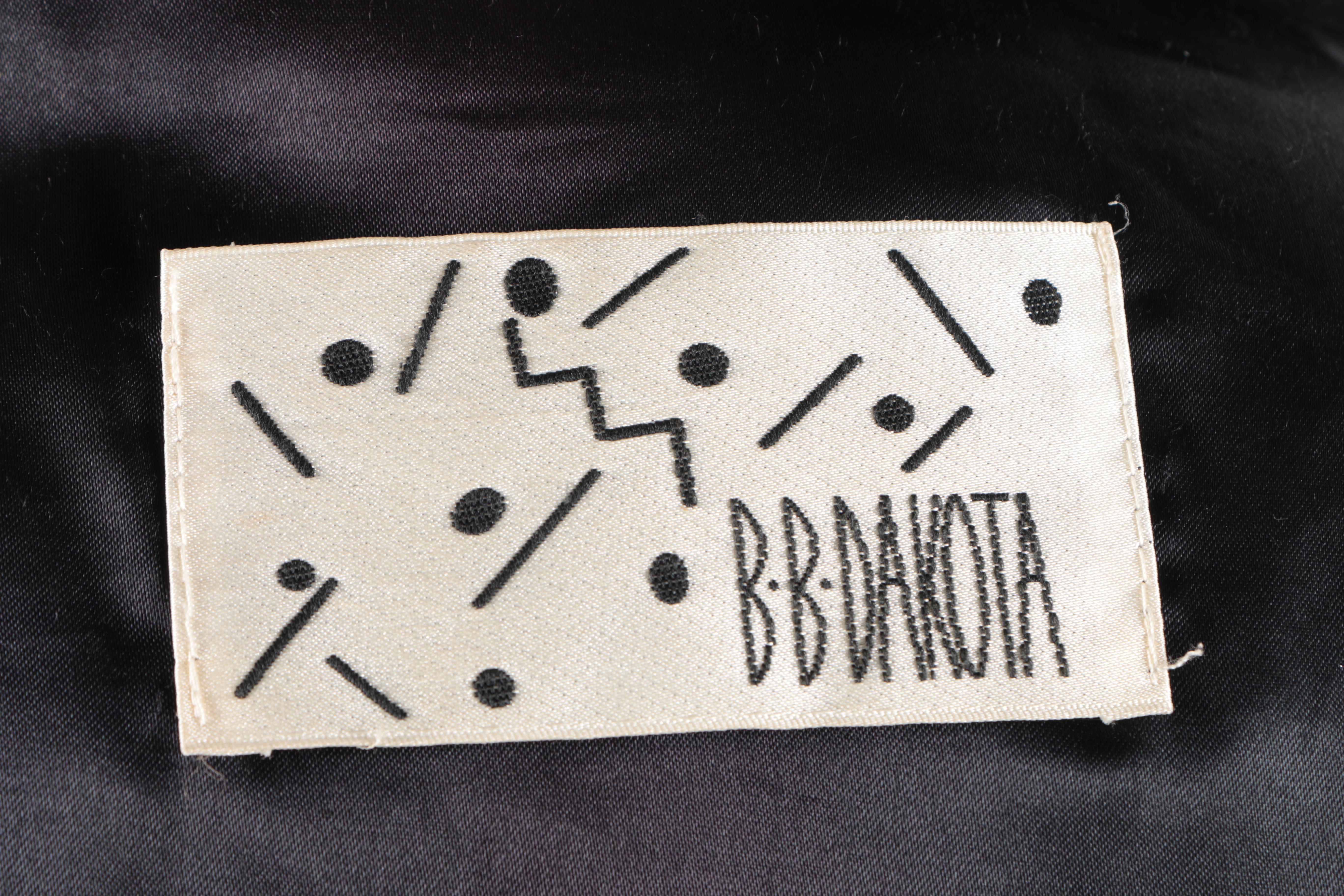 BB Dakota Dyed Black Rabbit Jacket