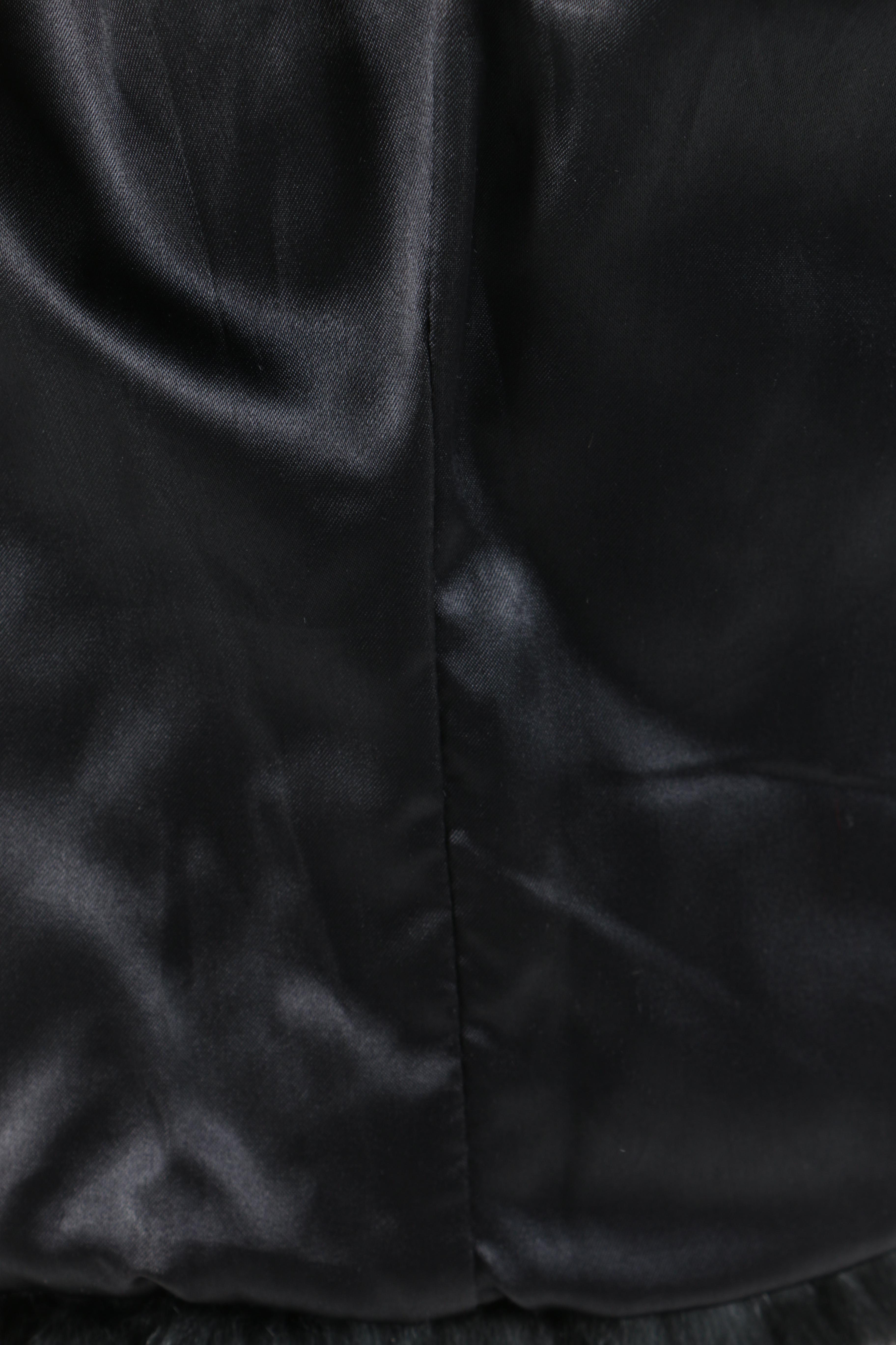 BB Dakota Dyed Black Rabbit Jacket
