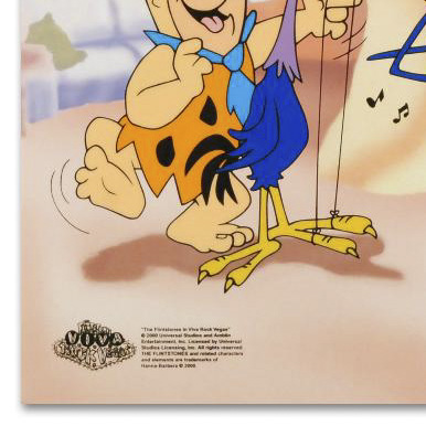 Limited Edition Sericel "Fred Plays the Harp"