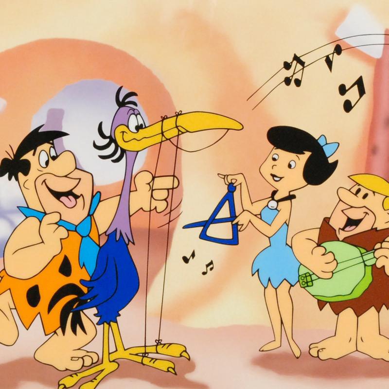 Limited Edition Sericel "Fred Plays the Harp"