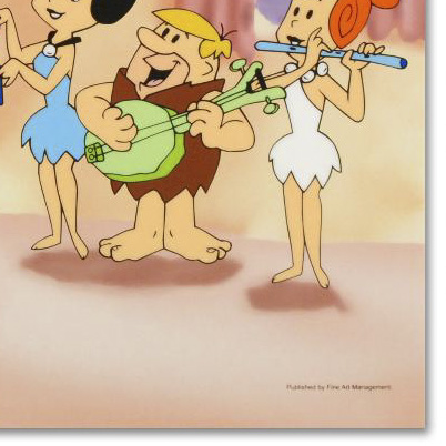 Limited Edition Sericel "Fred Plays the Harp"