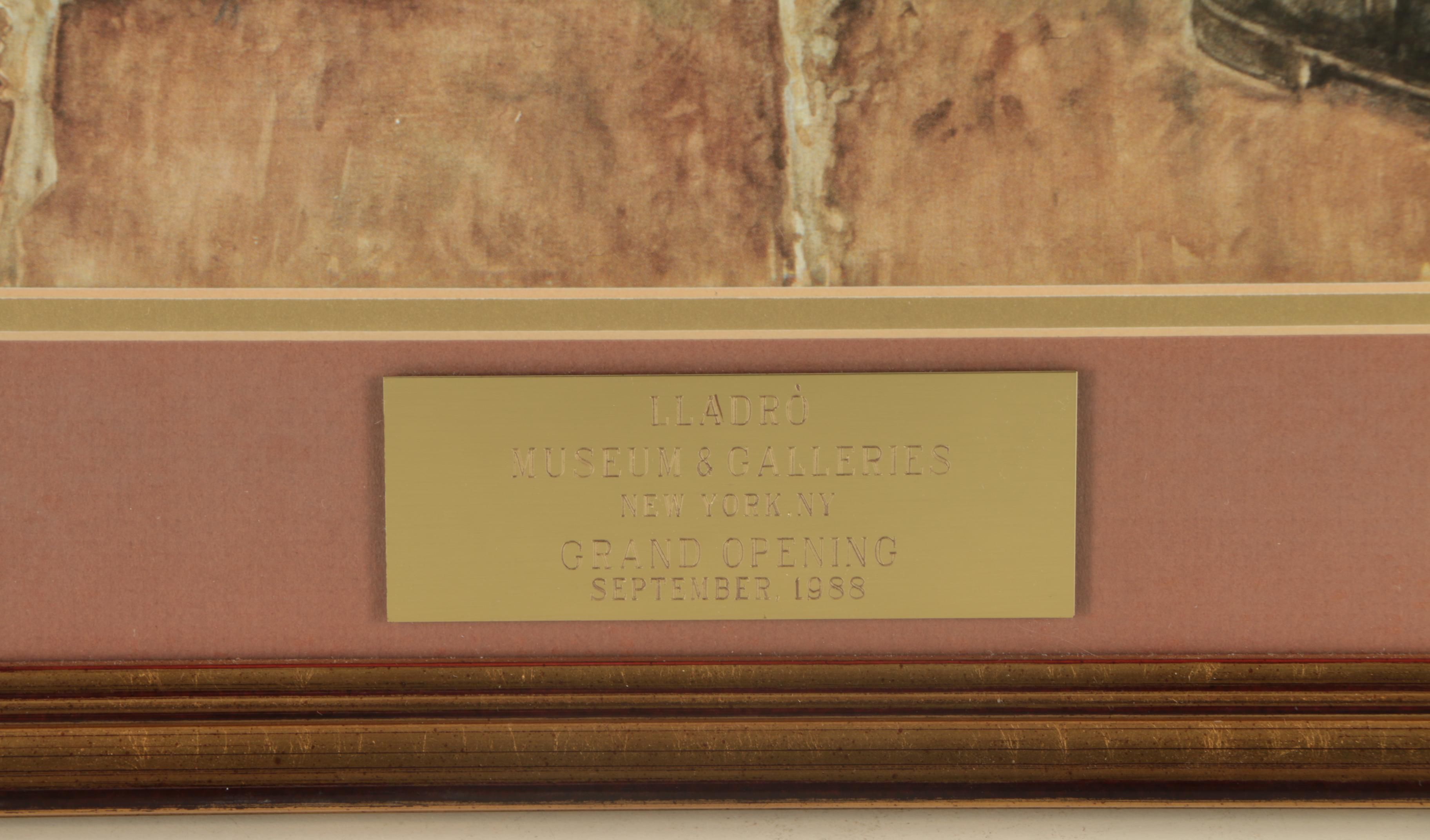 Offset Lithograph "Lladro Museum & Galleries Grand Opening 1986"