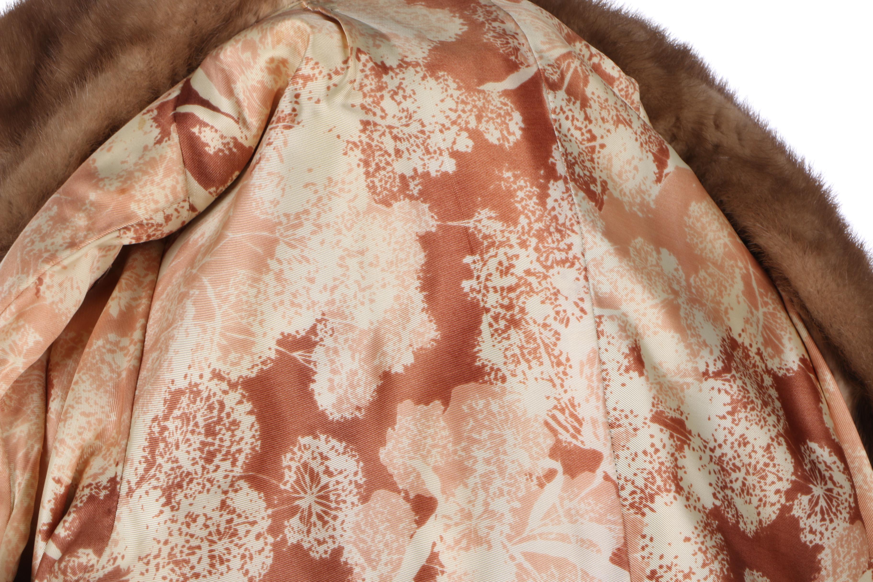 Women's Circa 1960s Mink and Leather Trench