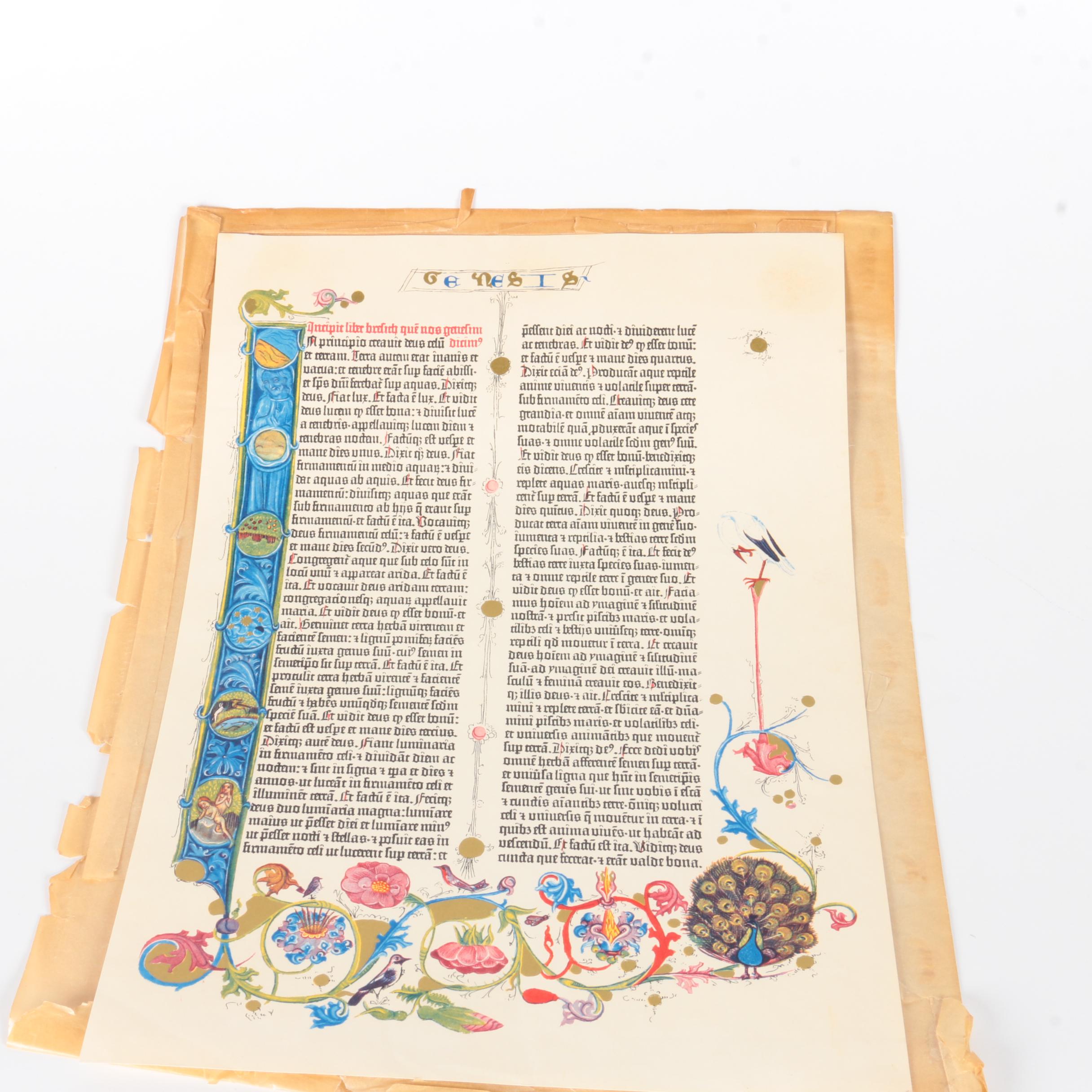 Collection of Postcards with Biblical Screen Print