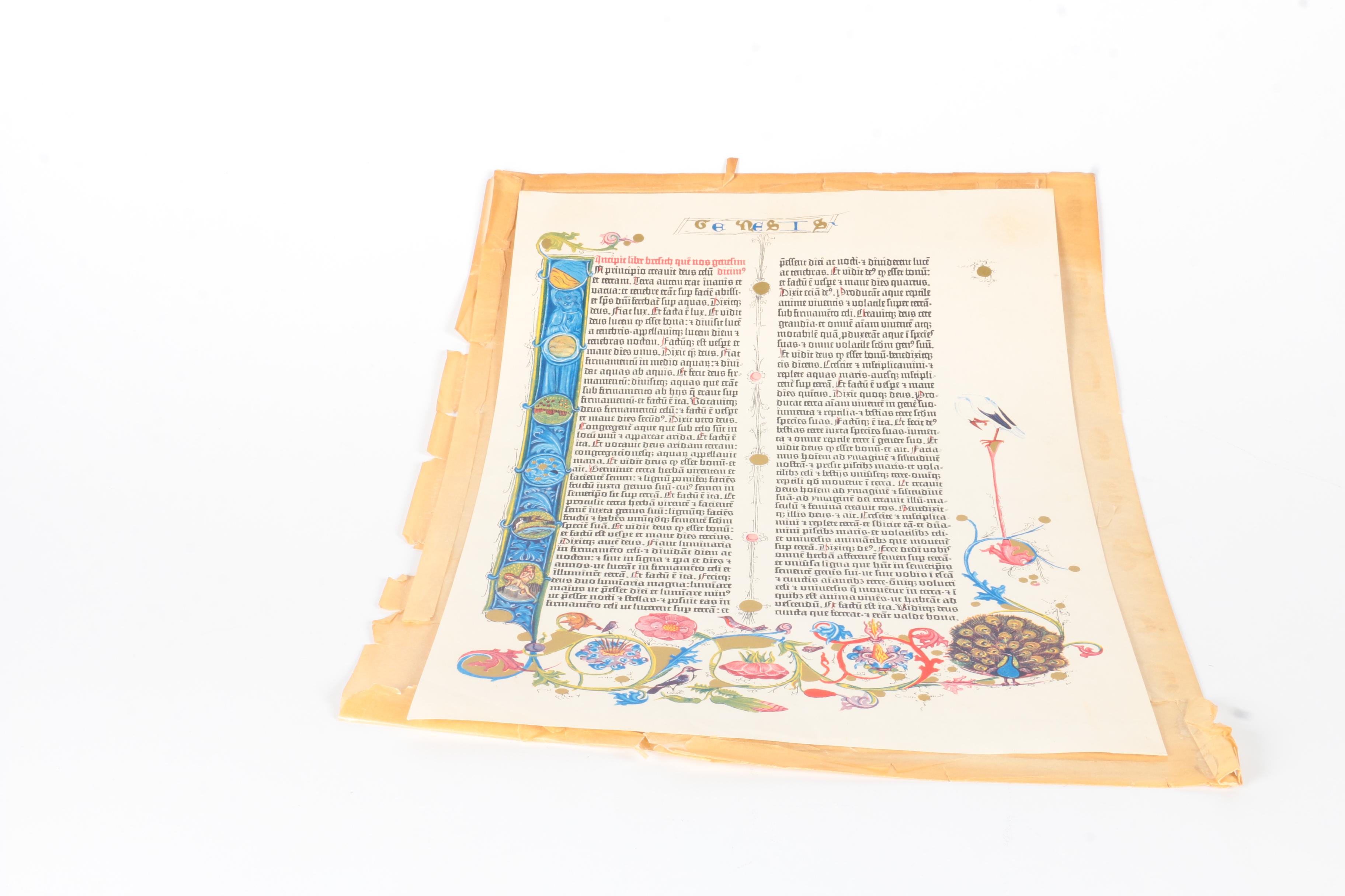 Collection of Postcards with Biblical Screen Print