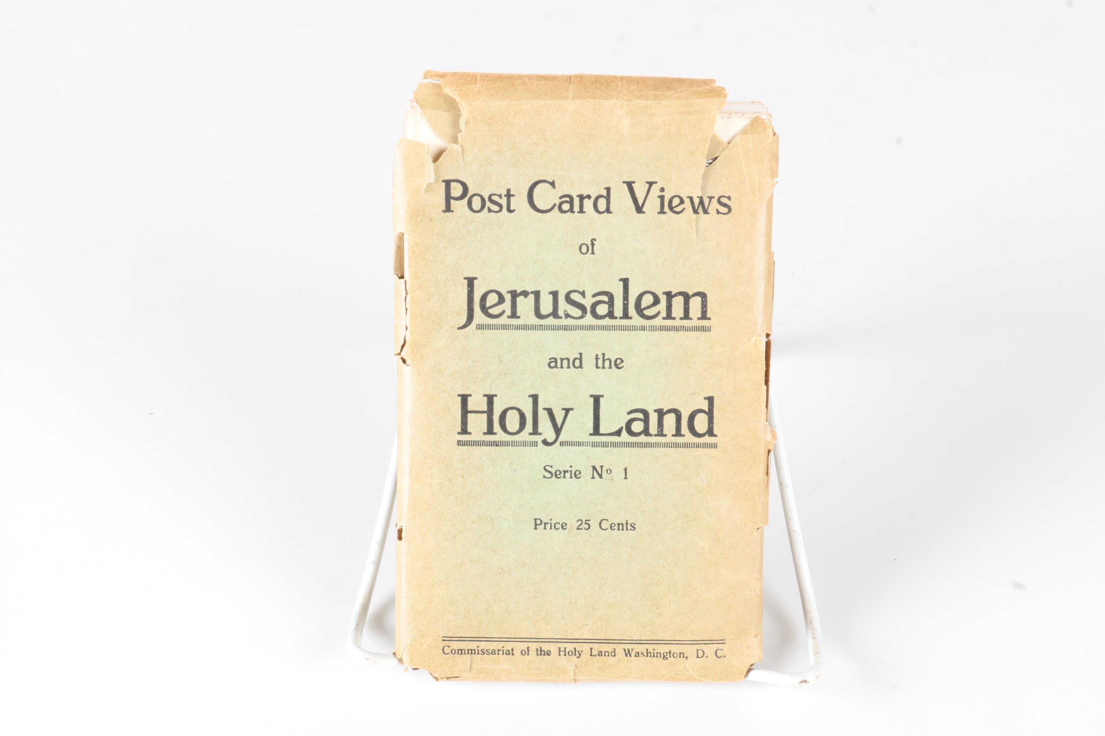 Collection of Postcards with Biblical Screen Print