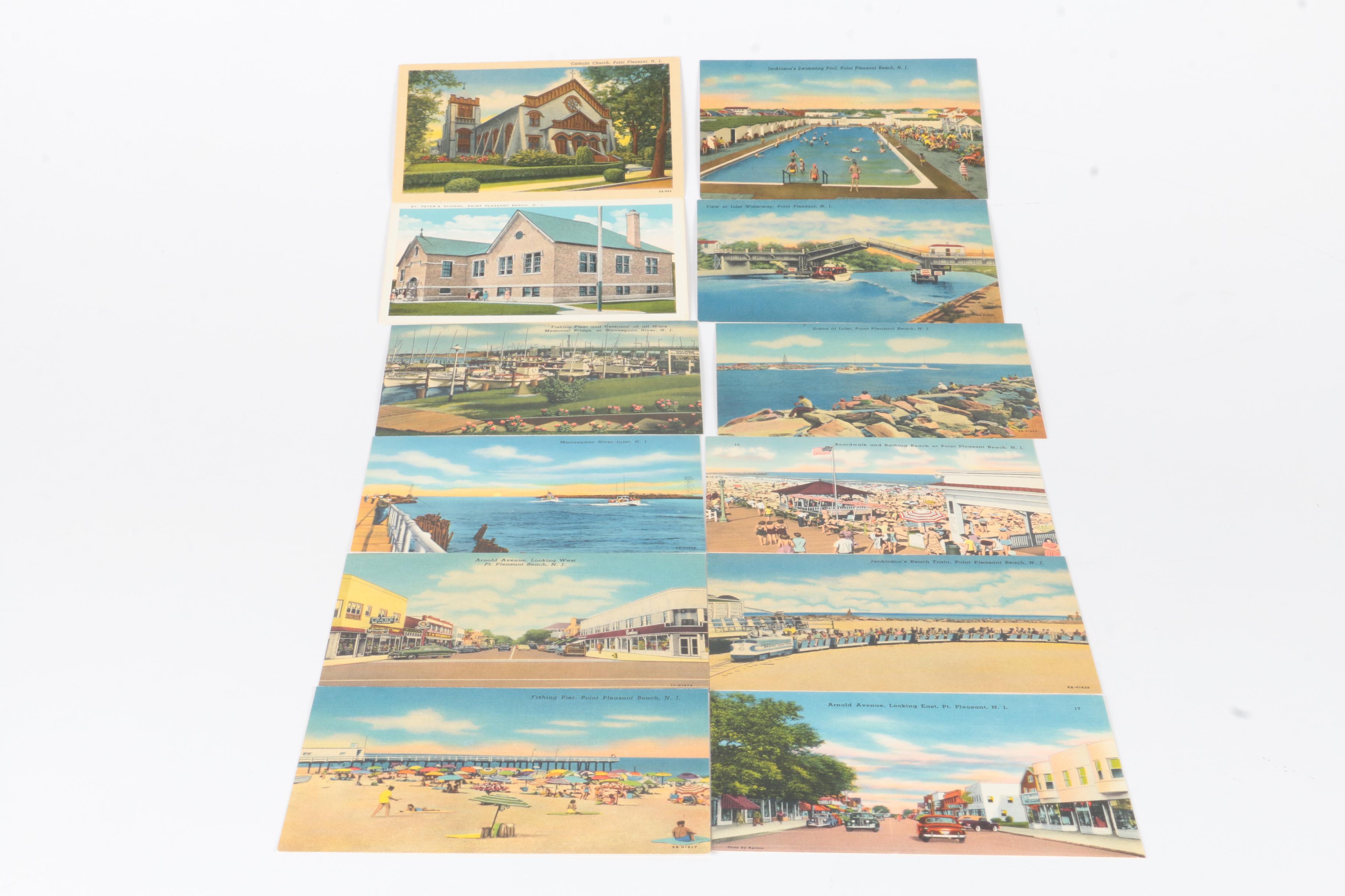 Collection of Postcards with Biblical Screen Print