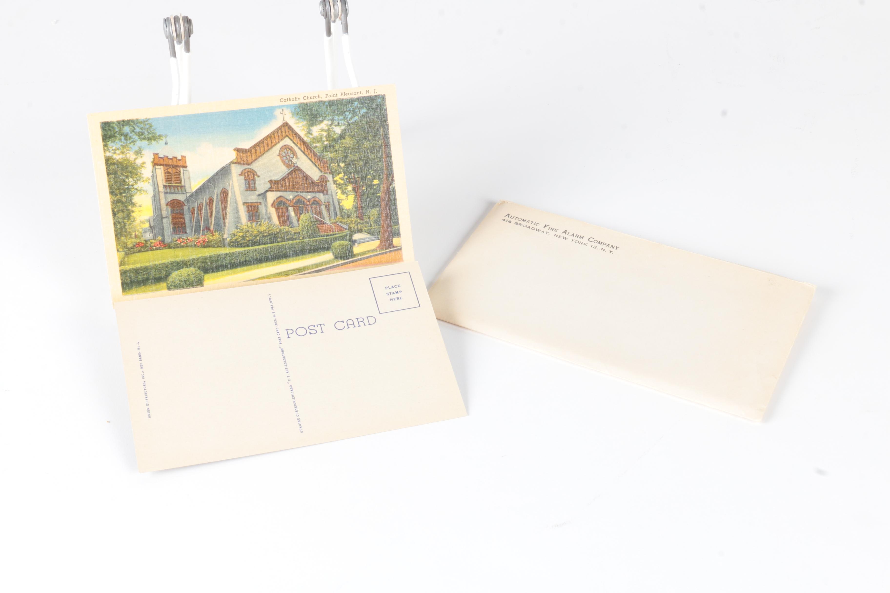 Collection of Postcards with Biblical Screen Print