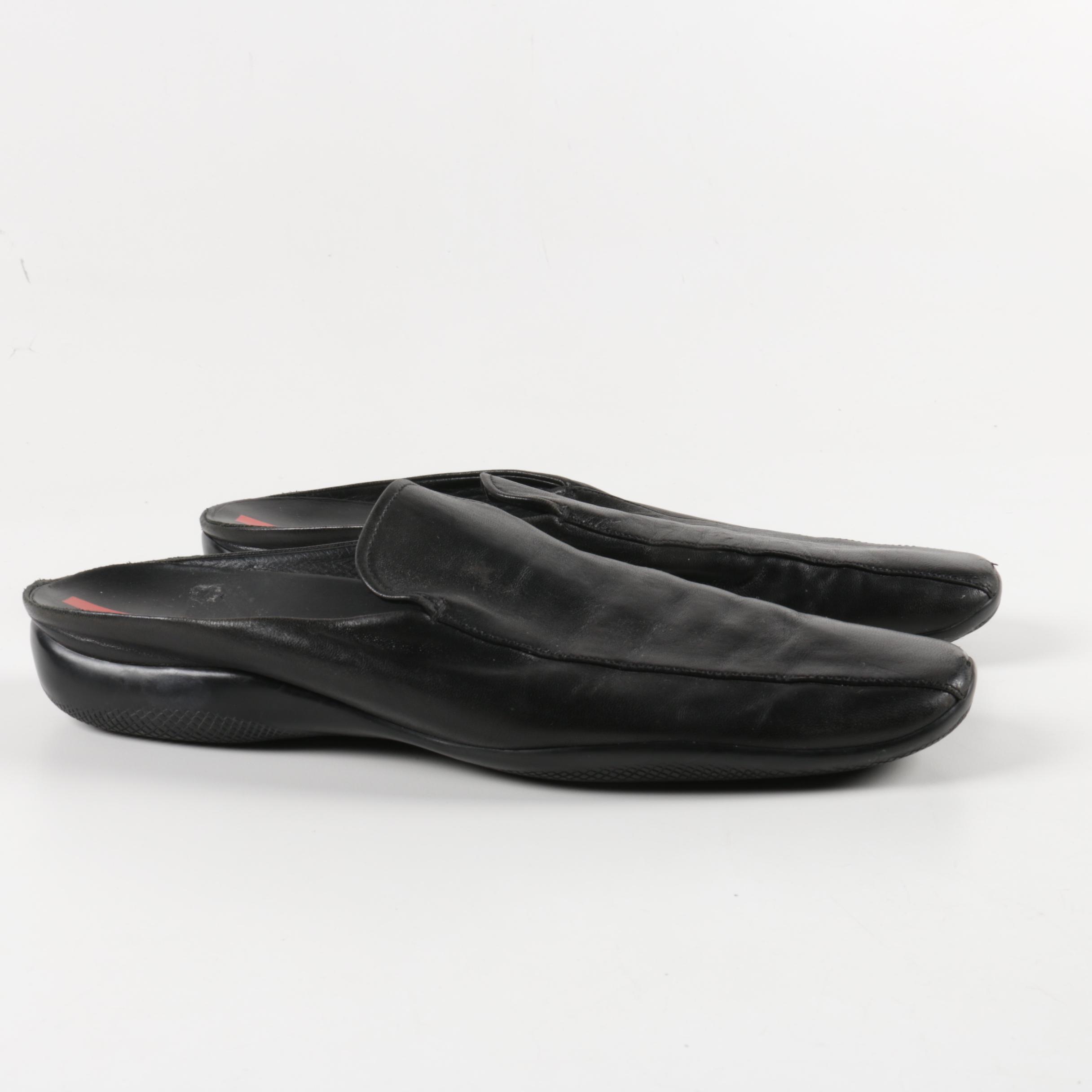 Prada Women's Square Toe Mules