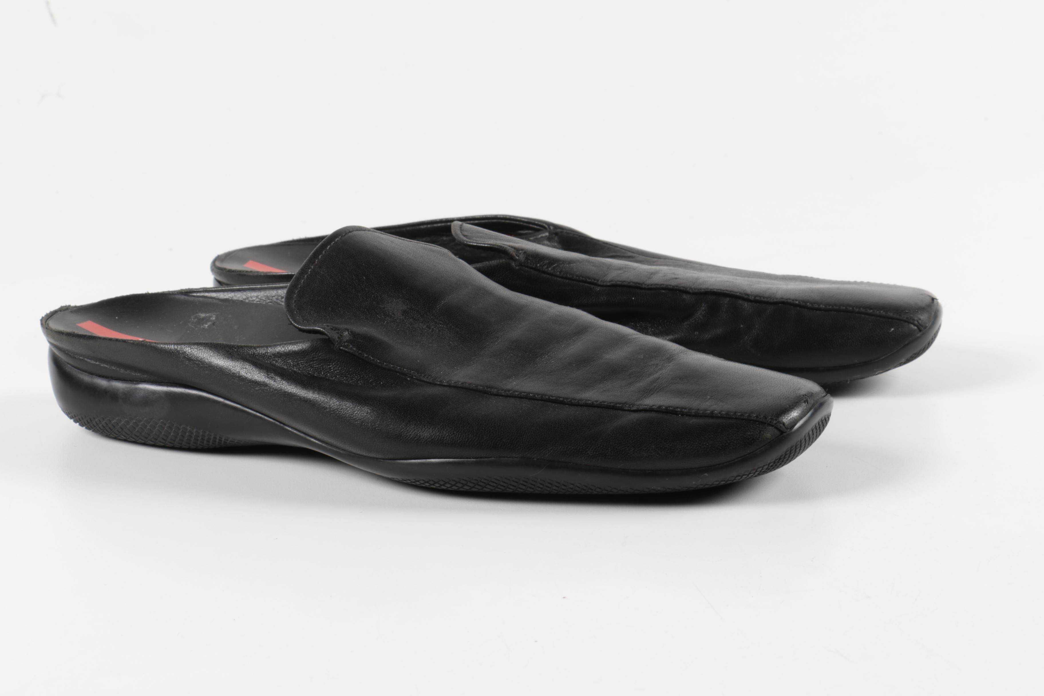 Prada Women's Square Toe Mules