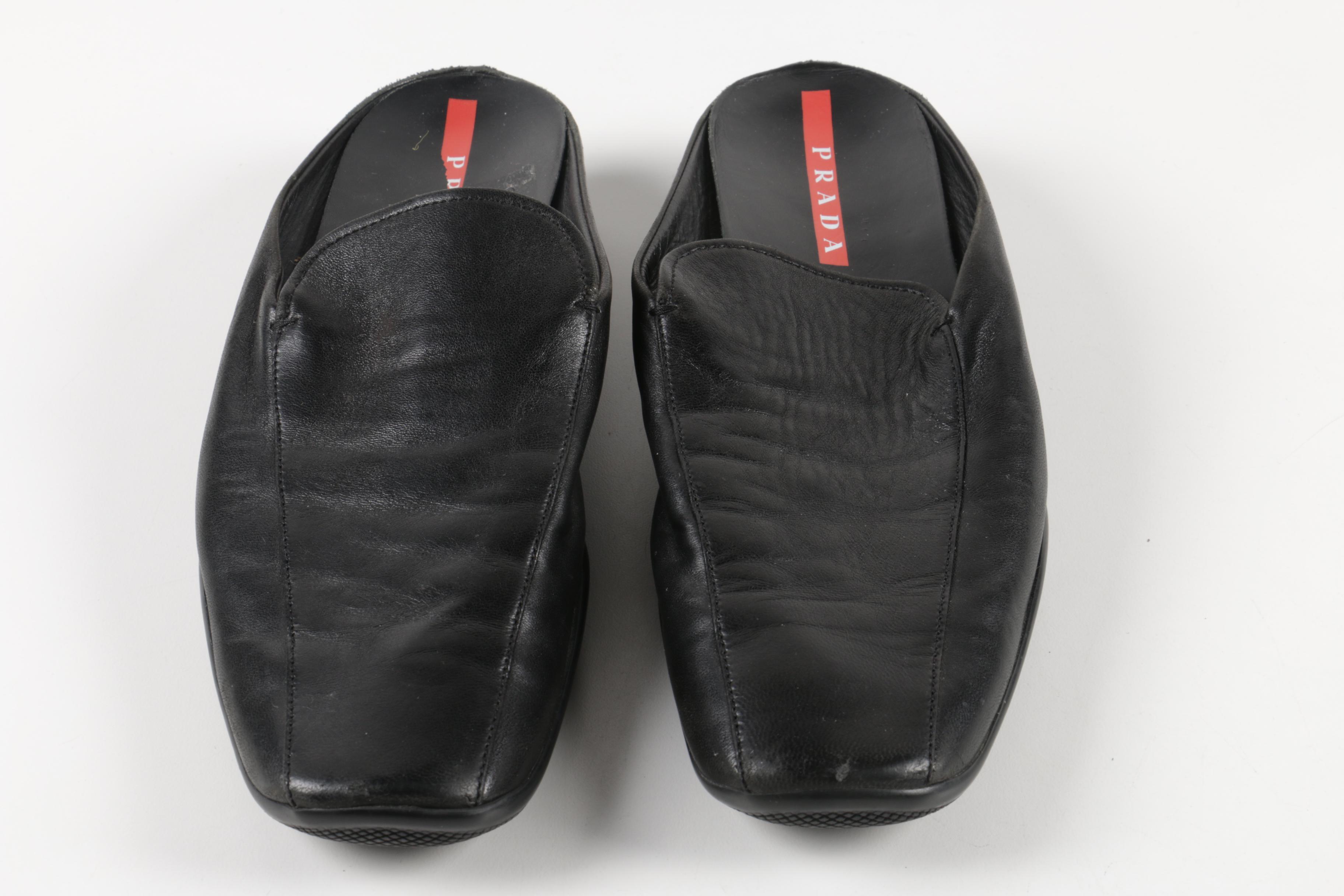 Prada Women's Square Toe Mules