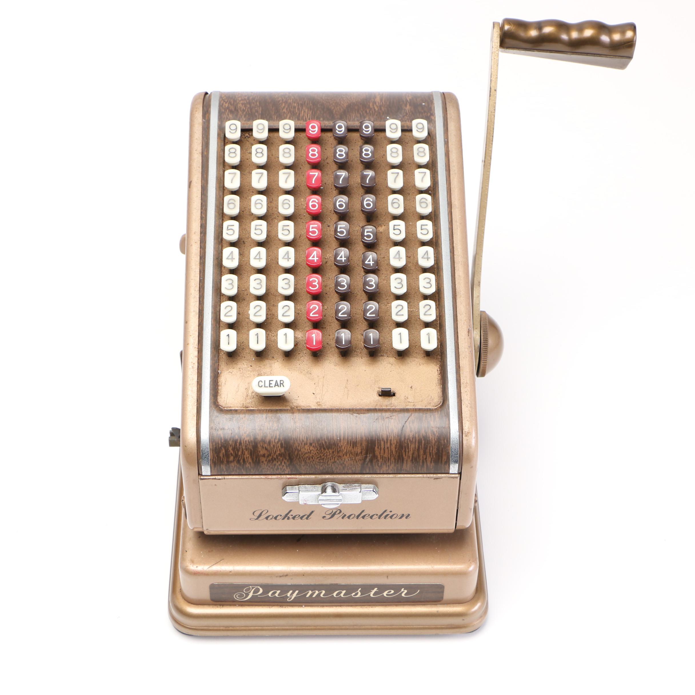 Vintage "Paymaster" Series 700 Checkwriter