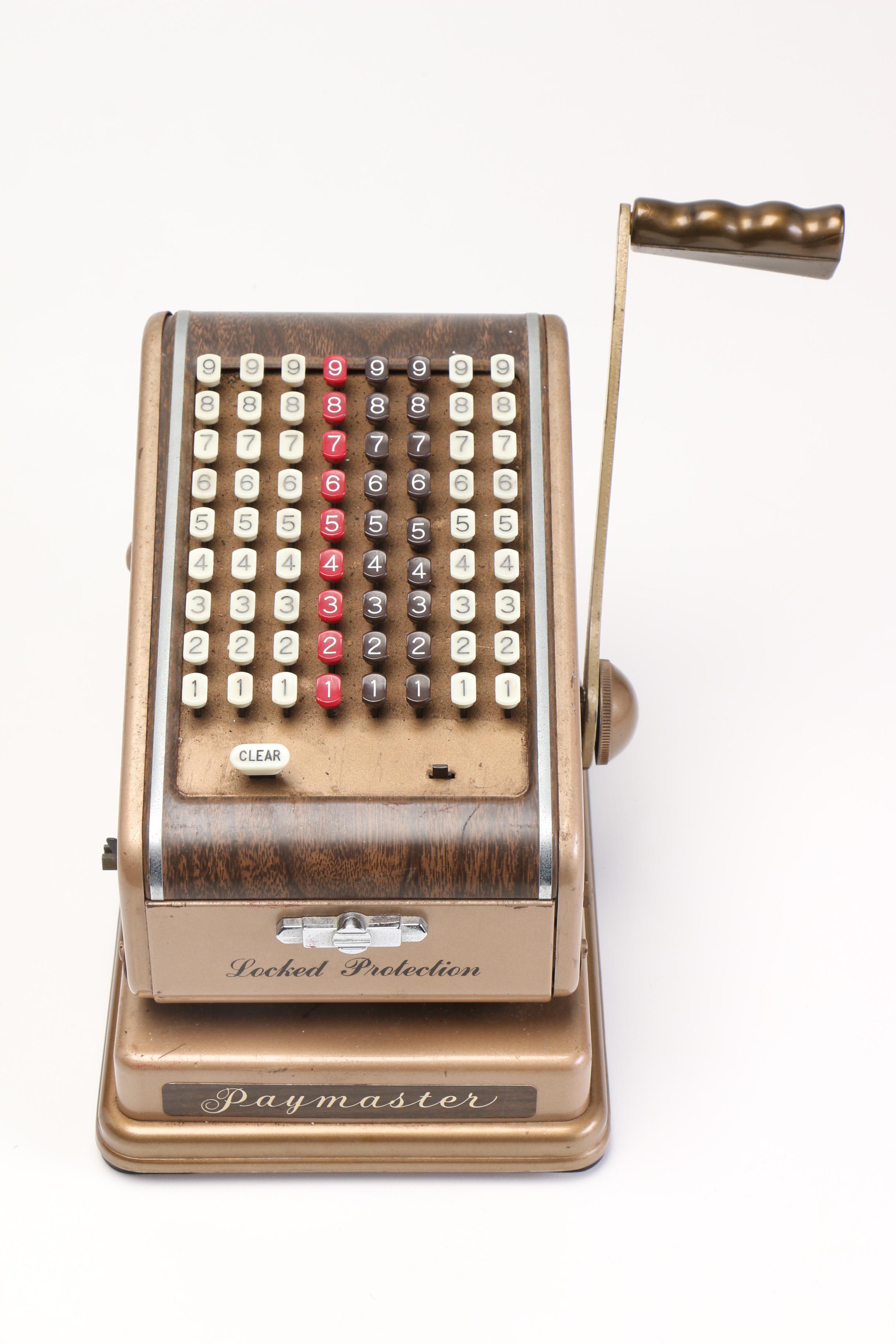 Vintage "Paymaster" Series 700 Checkwriter