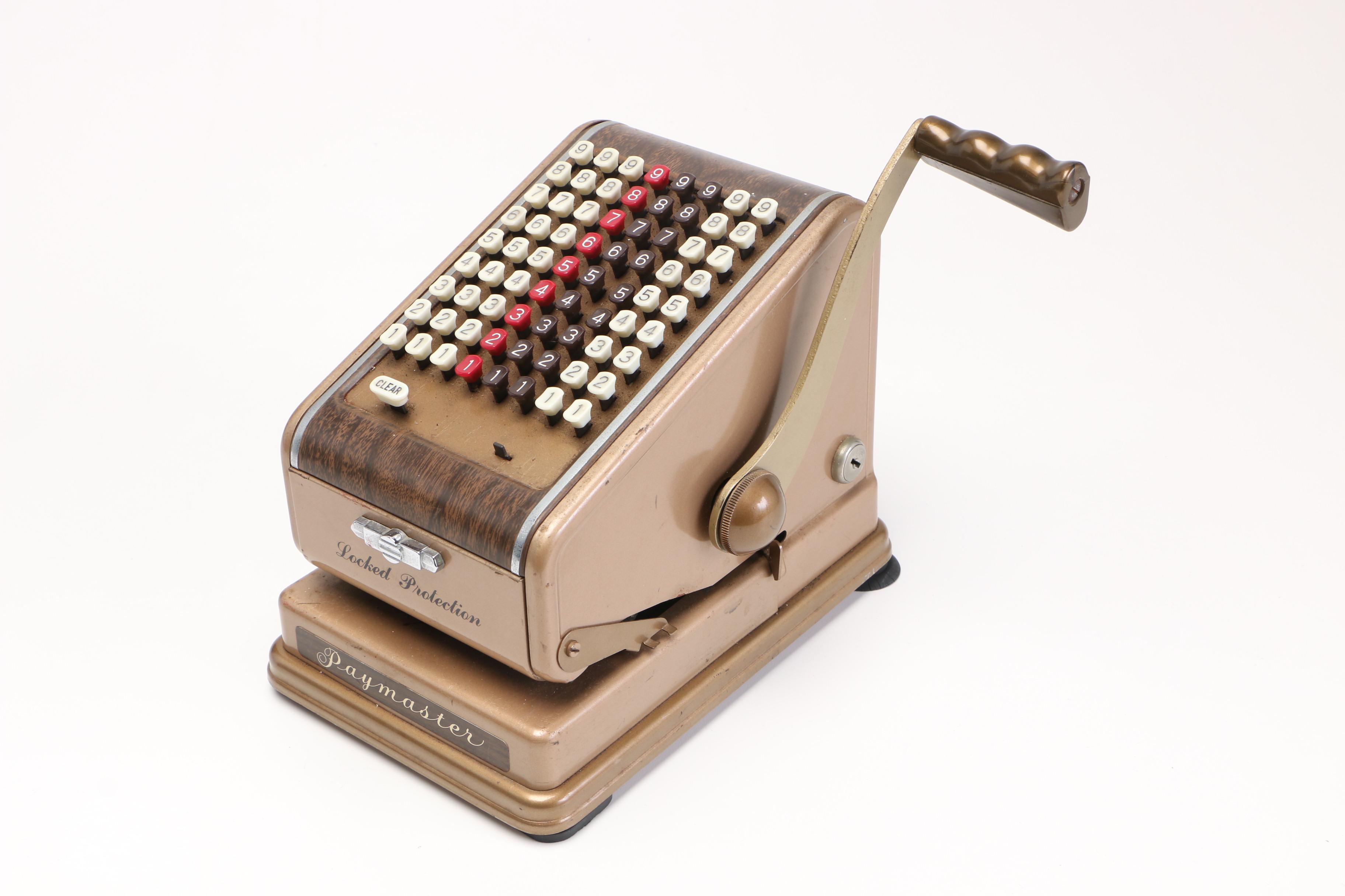 Vintage "Paymaster" Series 700 Checkwriter