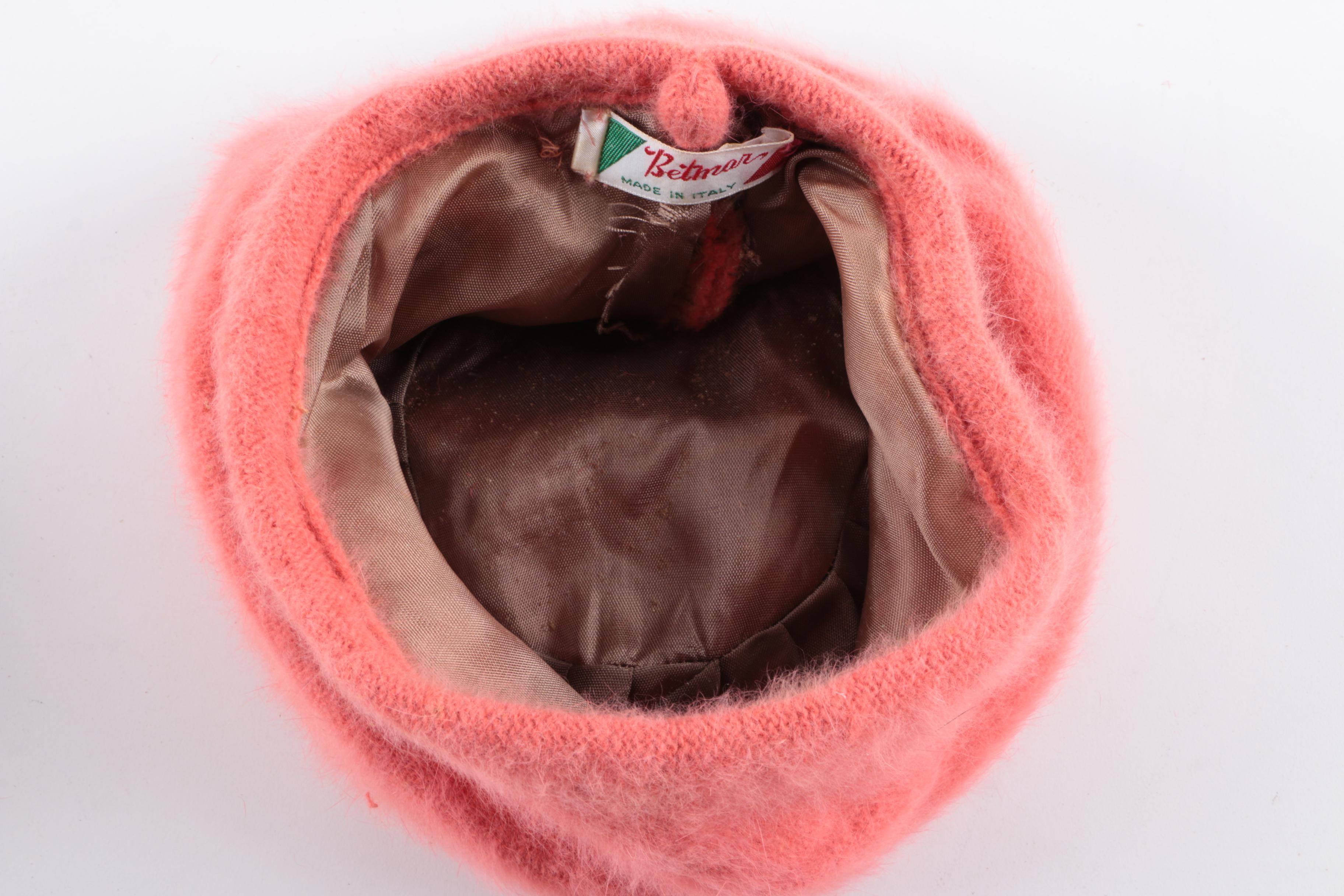 Vintage Hats Featuring Glenover, Betmar and Ruby Art, with Fan and Bag