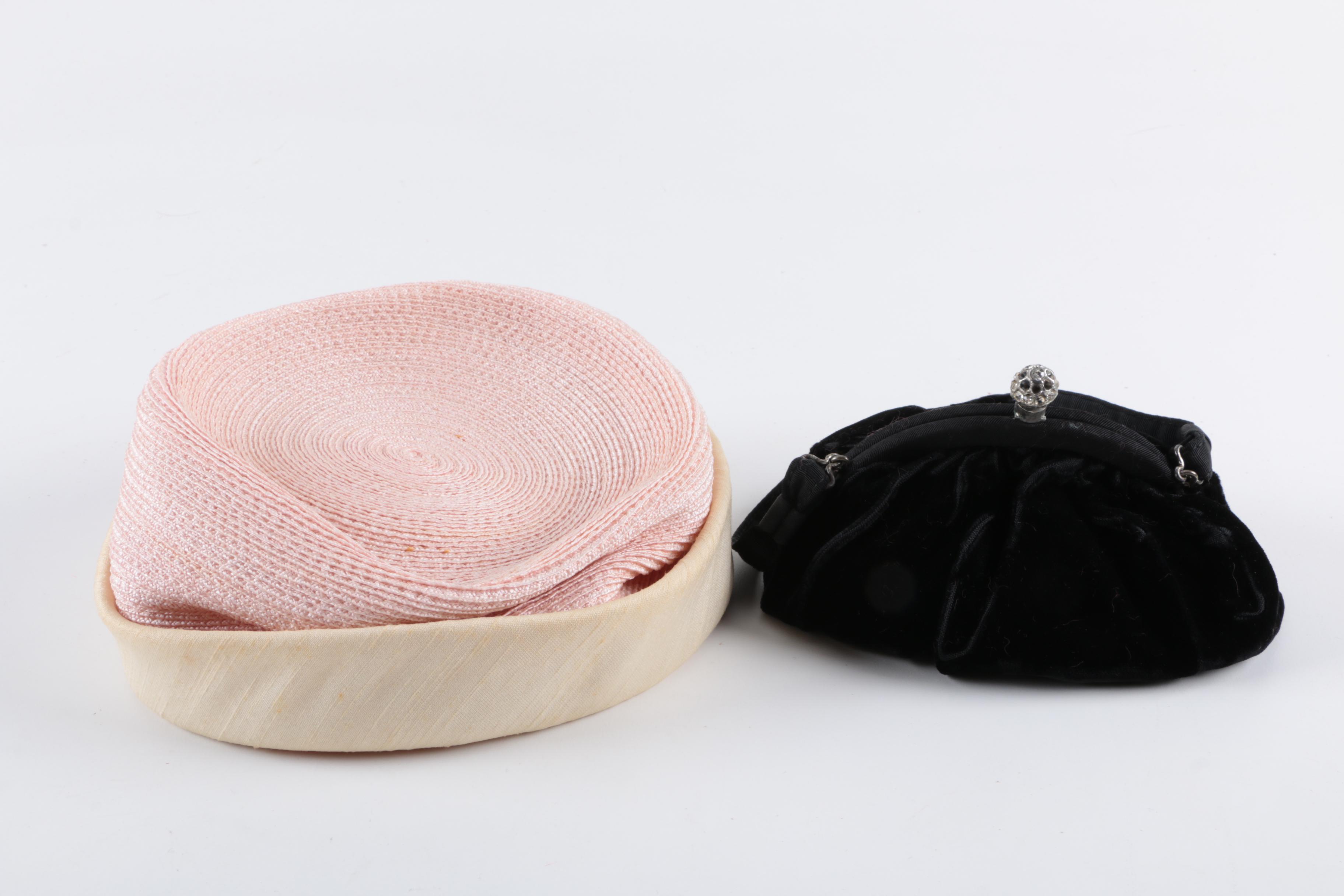 Vintage Hats Featuring Glenover, Betmar and Ruby Art, with Fan and Bag