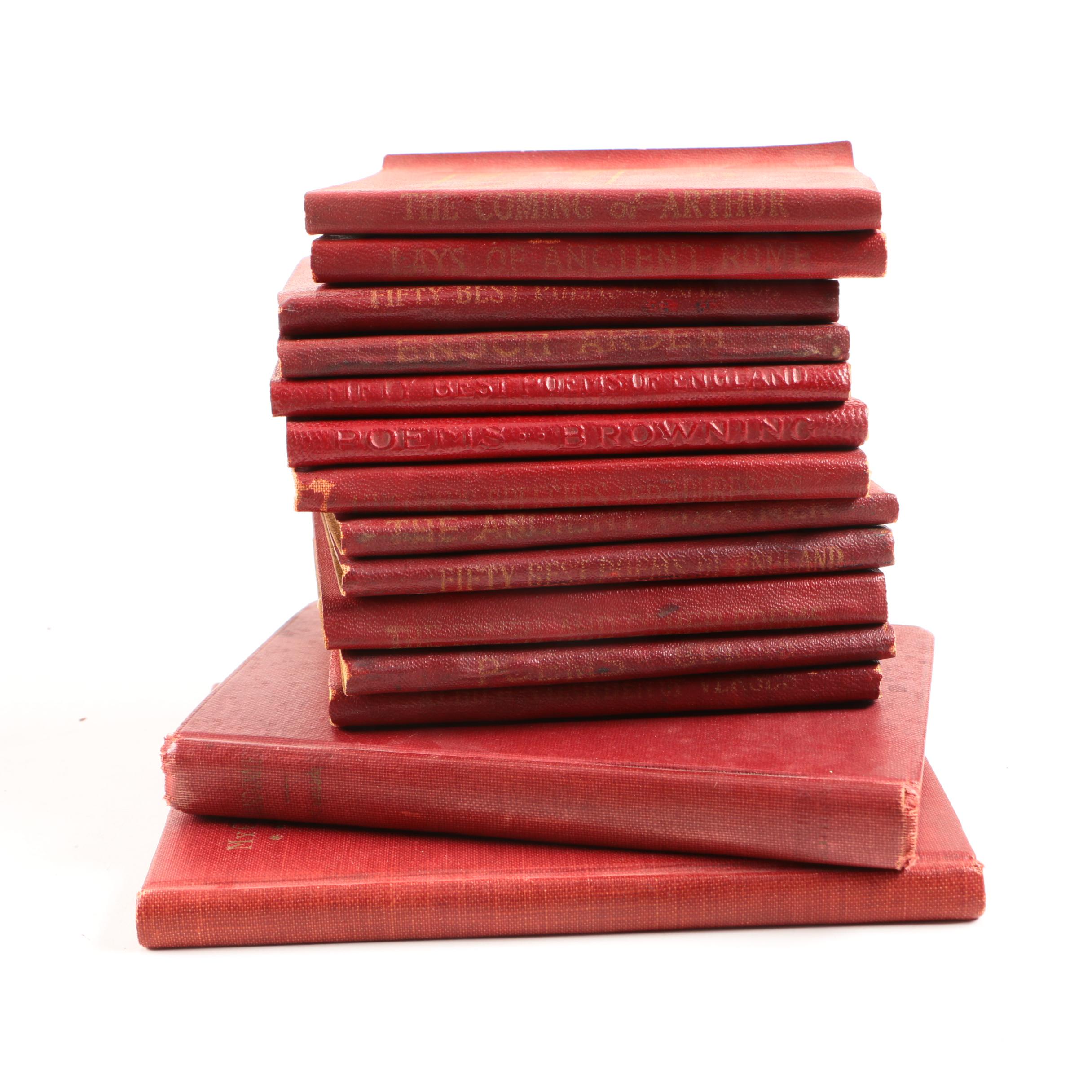 Collection of "Student's Handy Shakespeare" and Miniature Library Books